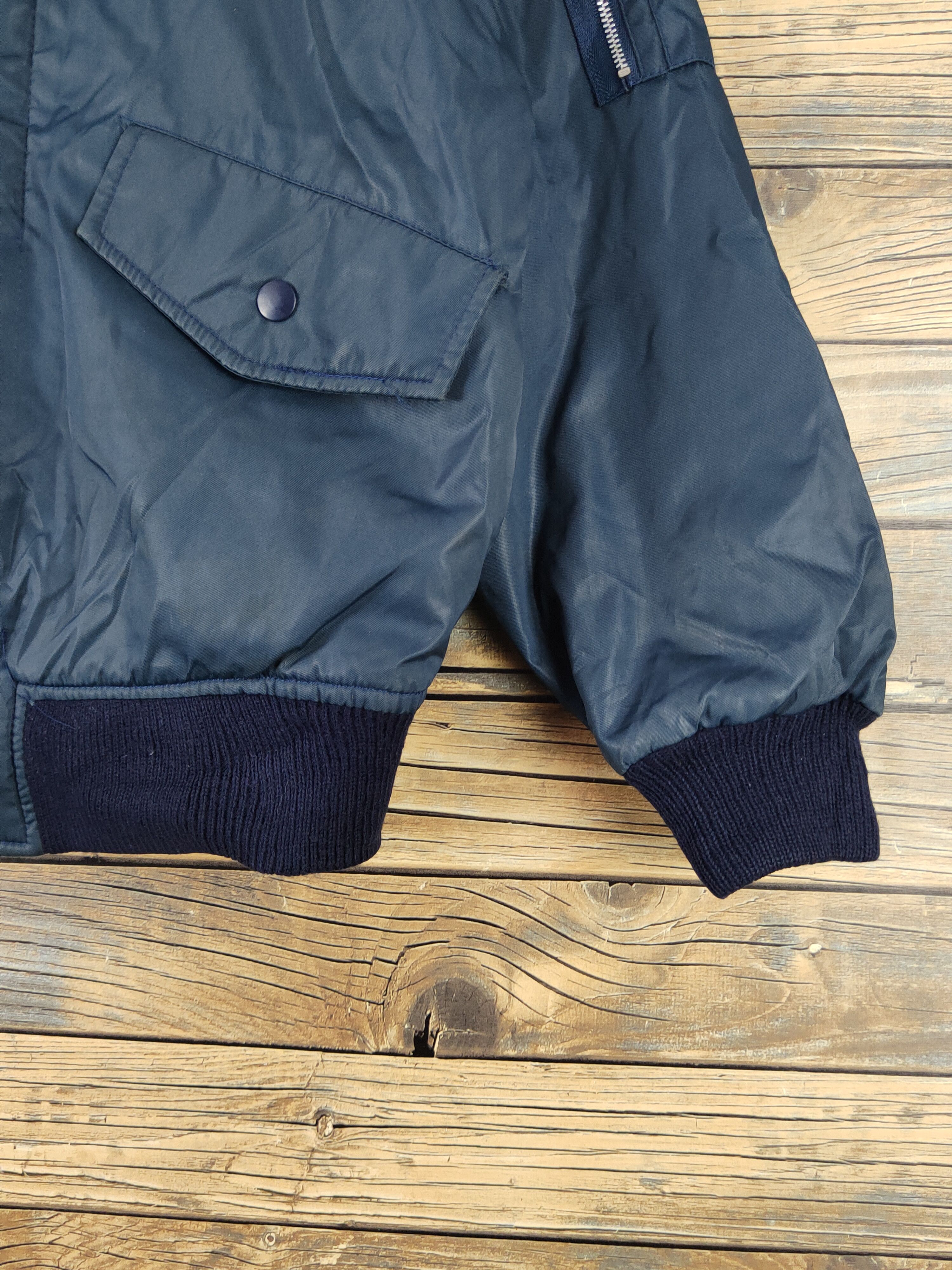 Japanese Brand DL 1990s Vintage OHC MA‑1 Bomber flight Jacket #1385 Size US M / EU 48-50 / 2 - 8 Thumbnail