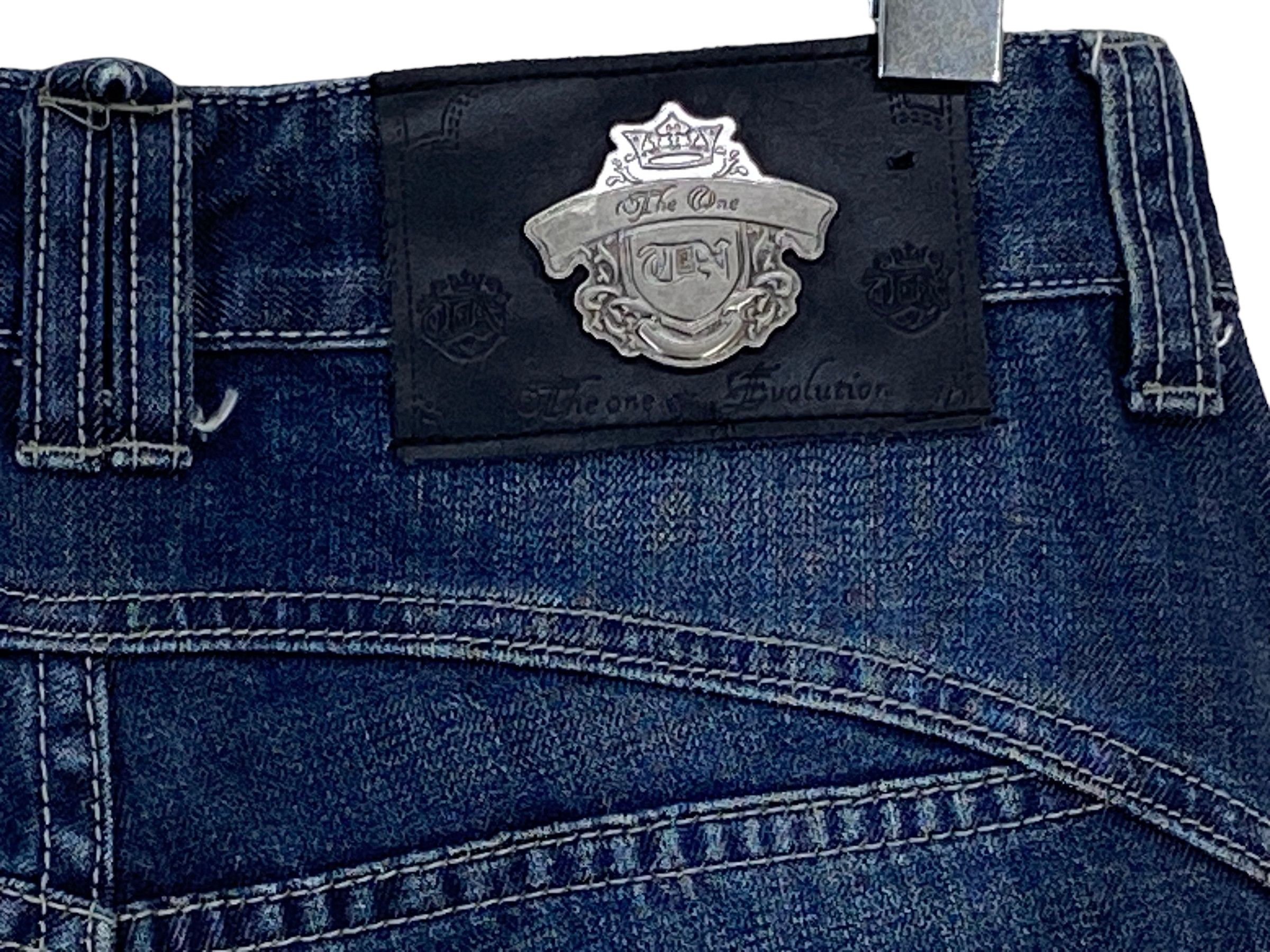 Japanese Brand The One Distressed Jeans Multizipper Pocket Size US 29 - 7 Thumbnail