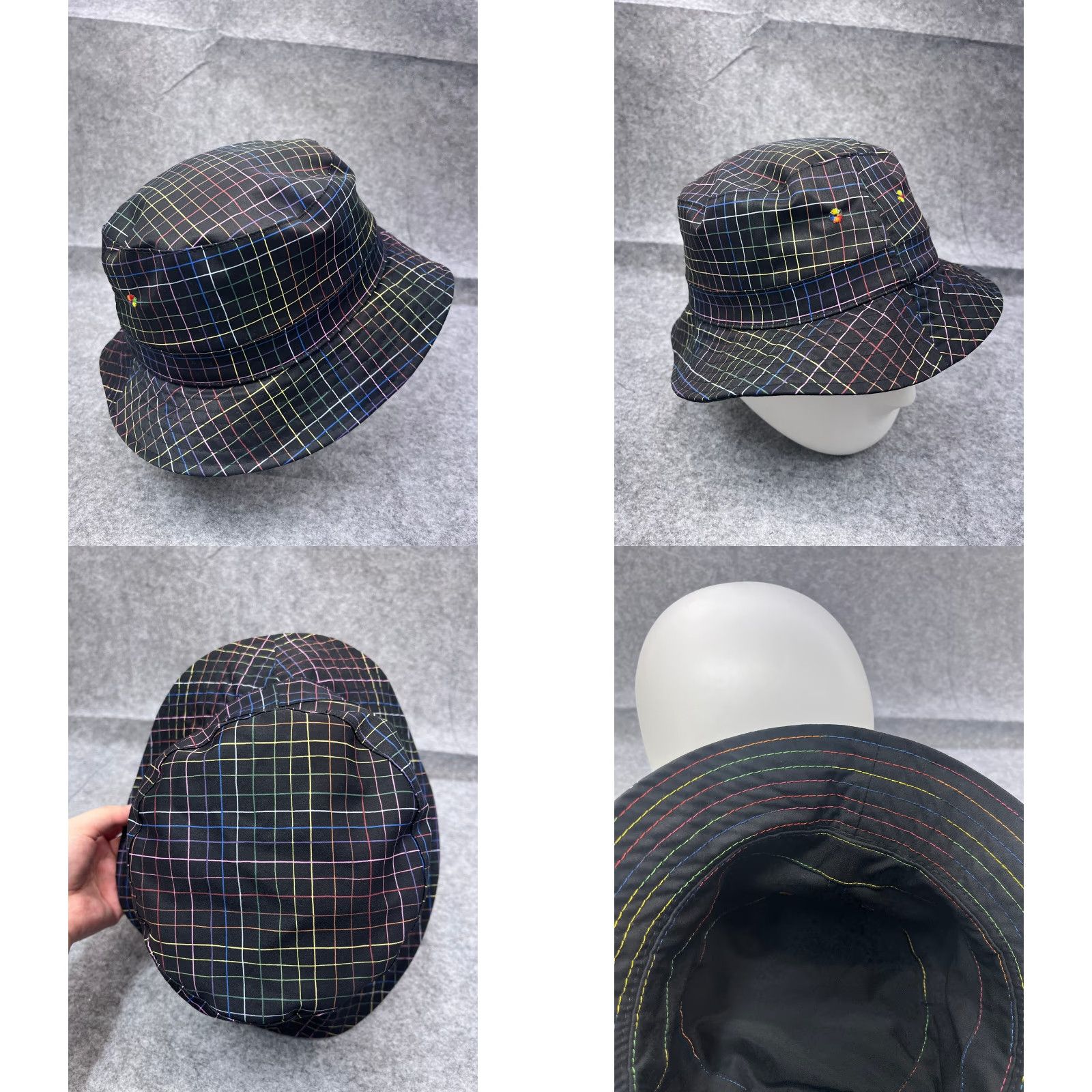 Vintage Target Bucket Hat Adult One Size Black 100% Polyester Pinstripe Beach Camp Hat/Caps Travel Outdoor Lightweight Unisex Adults Size ONE SIZE - 8 Thumbnail