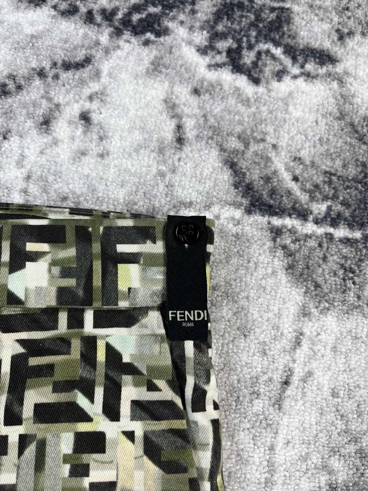Fendi Fendi FF Monogram Shorts Green 48 Italy Size US 34 / EU 50 - 4 Thumbnail