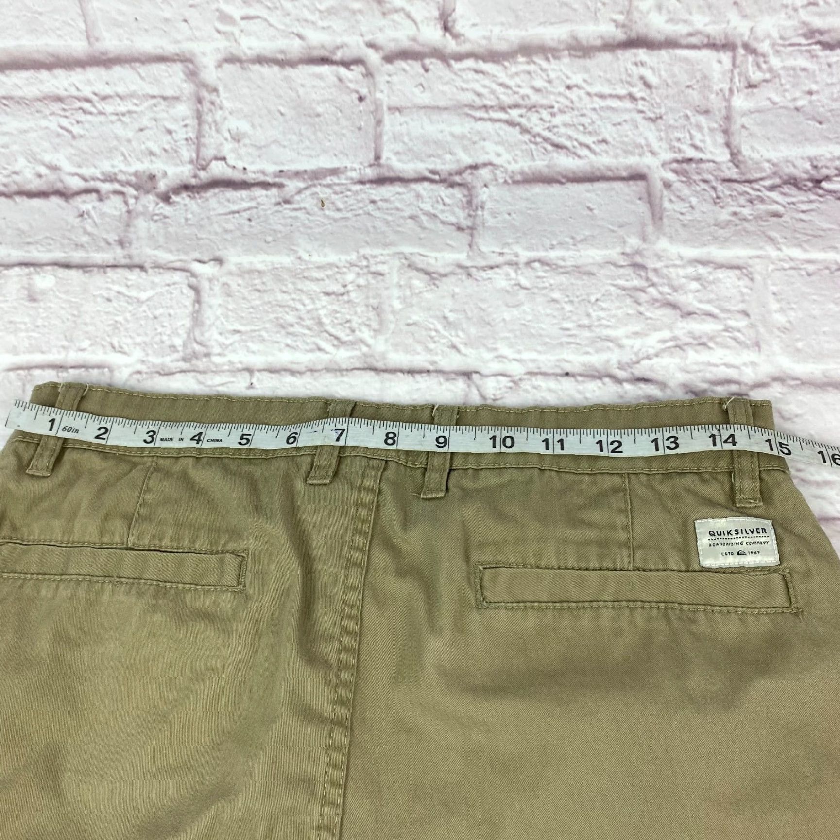 Quiksilver Quiksilver Mens Hybrid Board Shorts Size 30 Khaki Straight Fit Flat Front Size US 30 / EU 46 - 6 Thumbnail