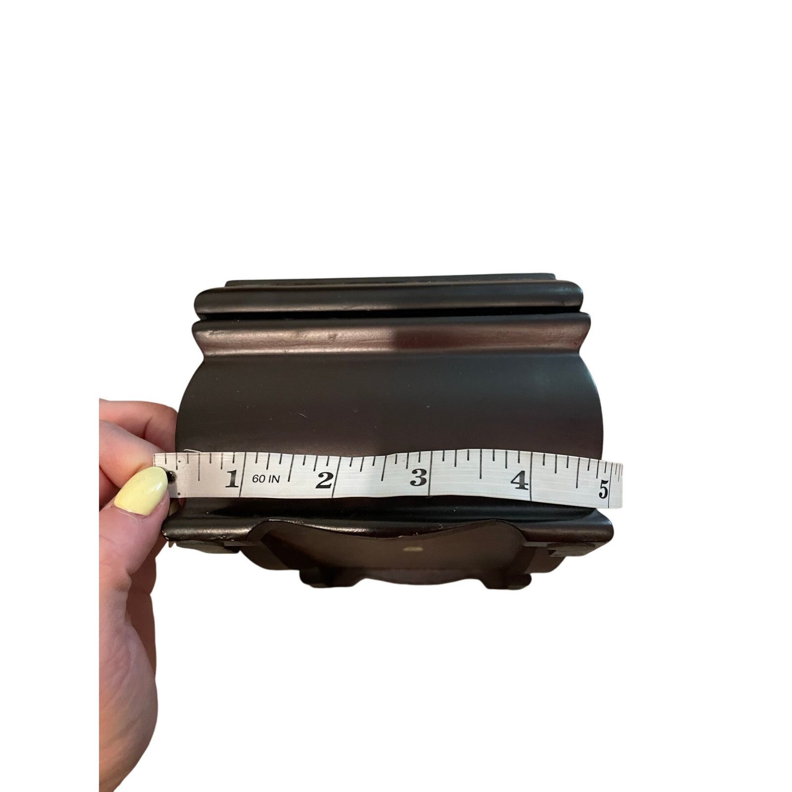 Other NWOB Wooden Stained Dark Small Victorian Retro Jewelry Box Size ONE SIZE - 3 Thumbnail