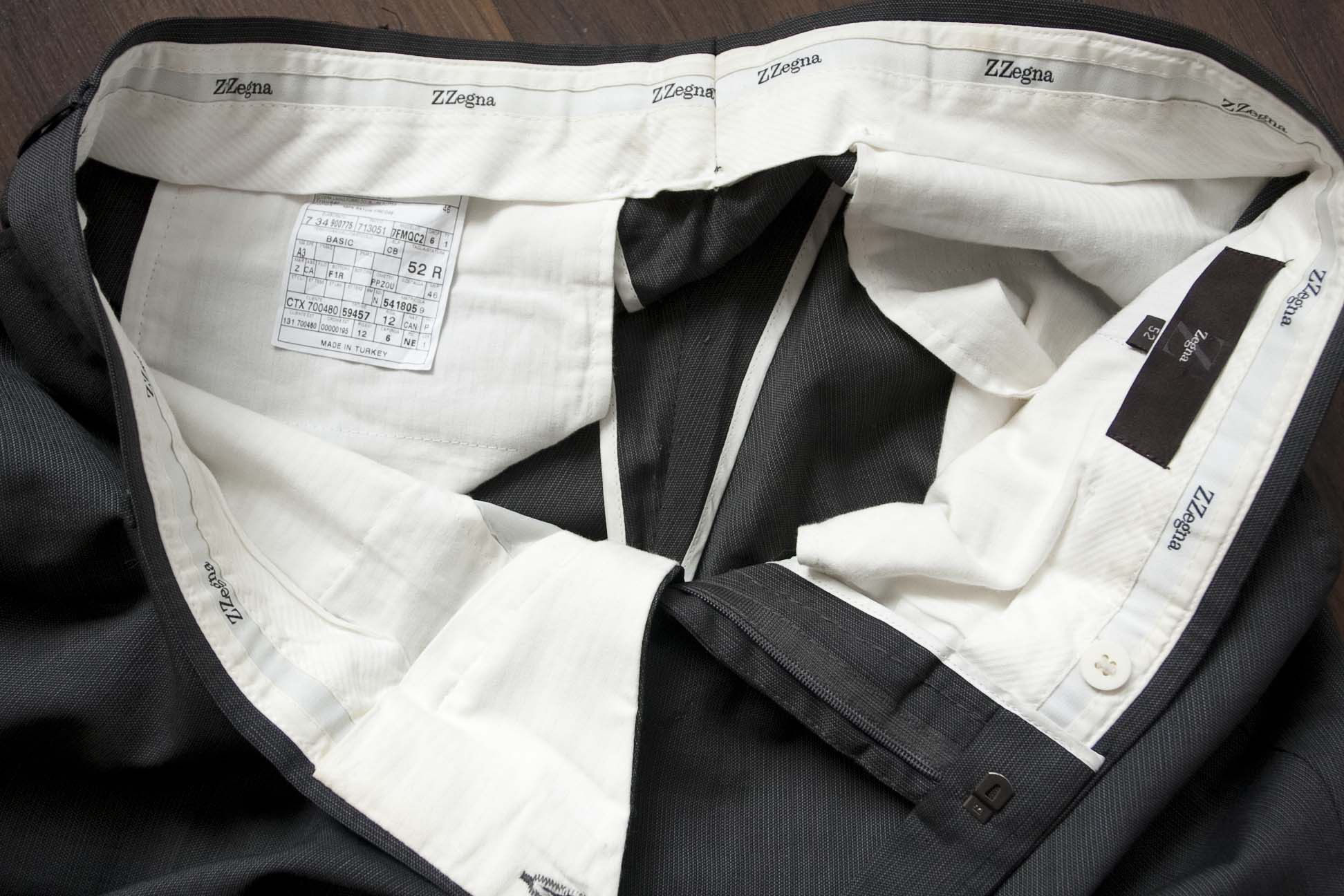 Z Zegna Zegna Z Pants Size 34x26.5 Gray Wool/ Polyester Size US 34 / EU 50 - 3 Thumbnail