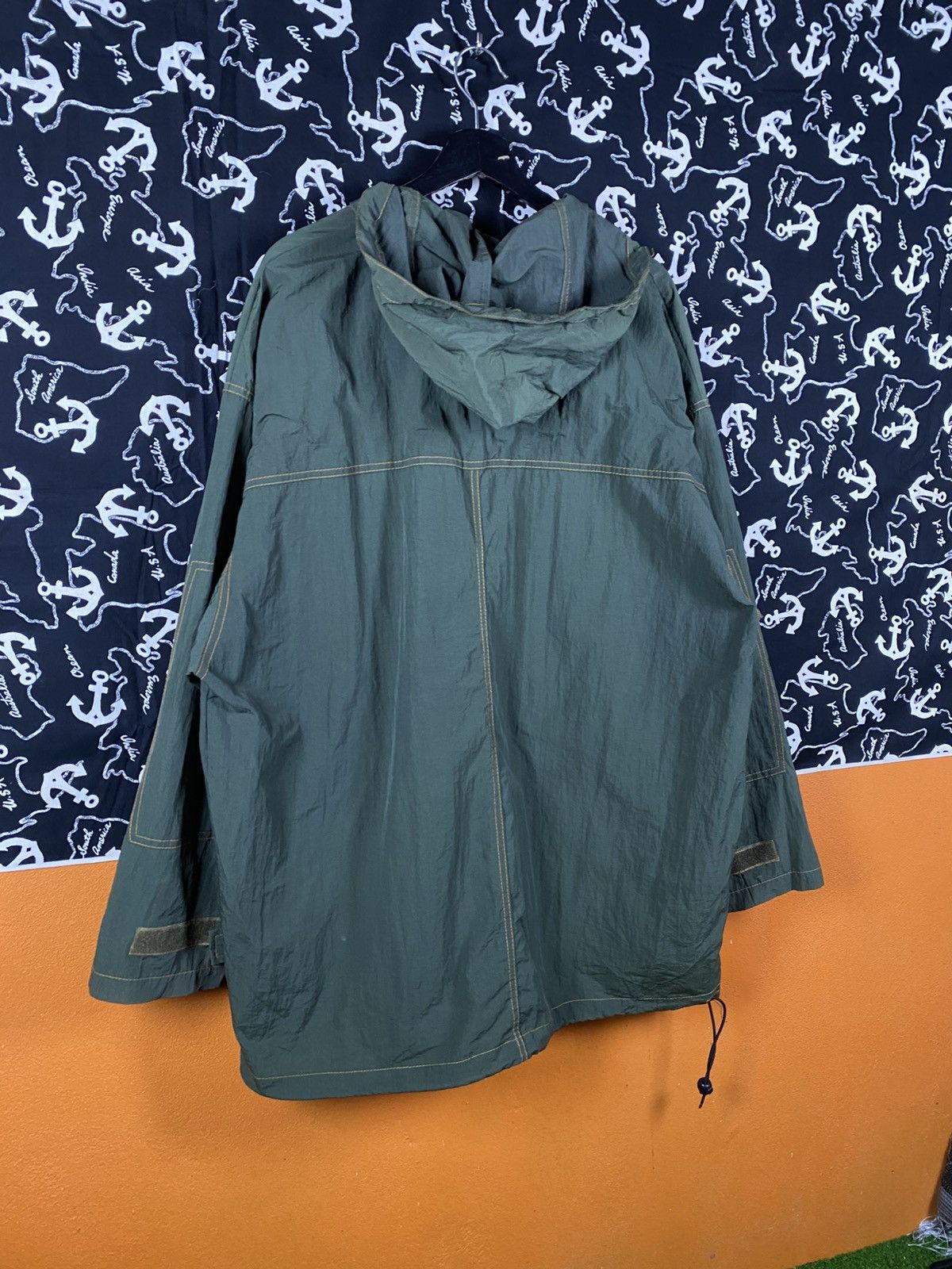 Japanese Brand Vintage PRACT Olive Green Hooded Pullover Jacket Anorak Size US L / EU 52-54 / 3 - 12 Thumbnail
