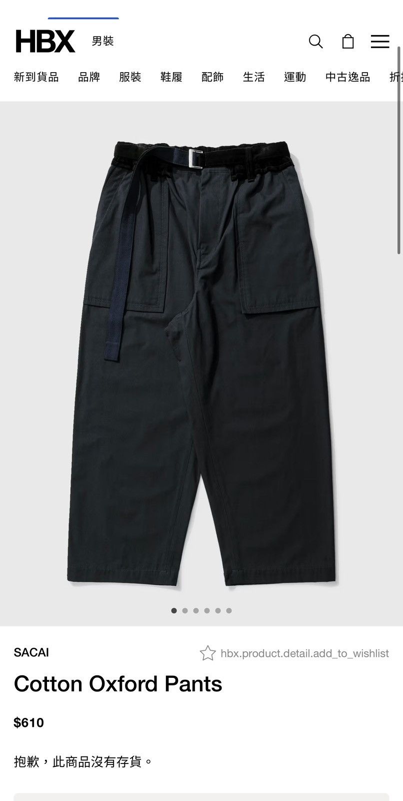 Sacai Sacai contton oxford pants Size US 34 / EU 50 - 4 Thumbnail