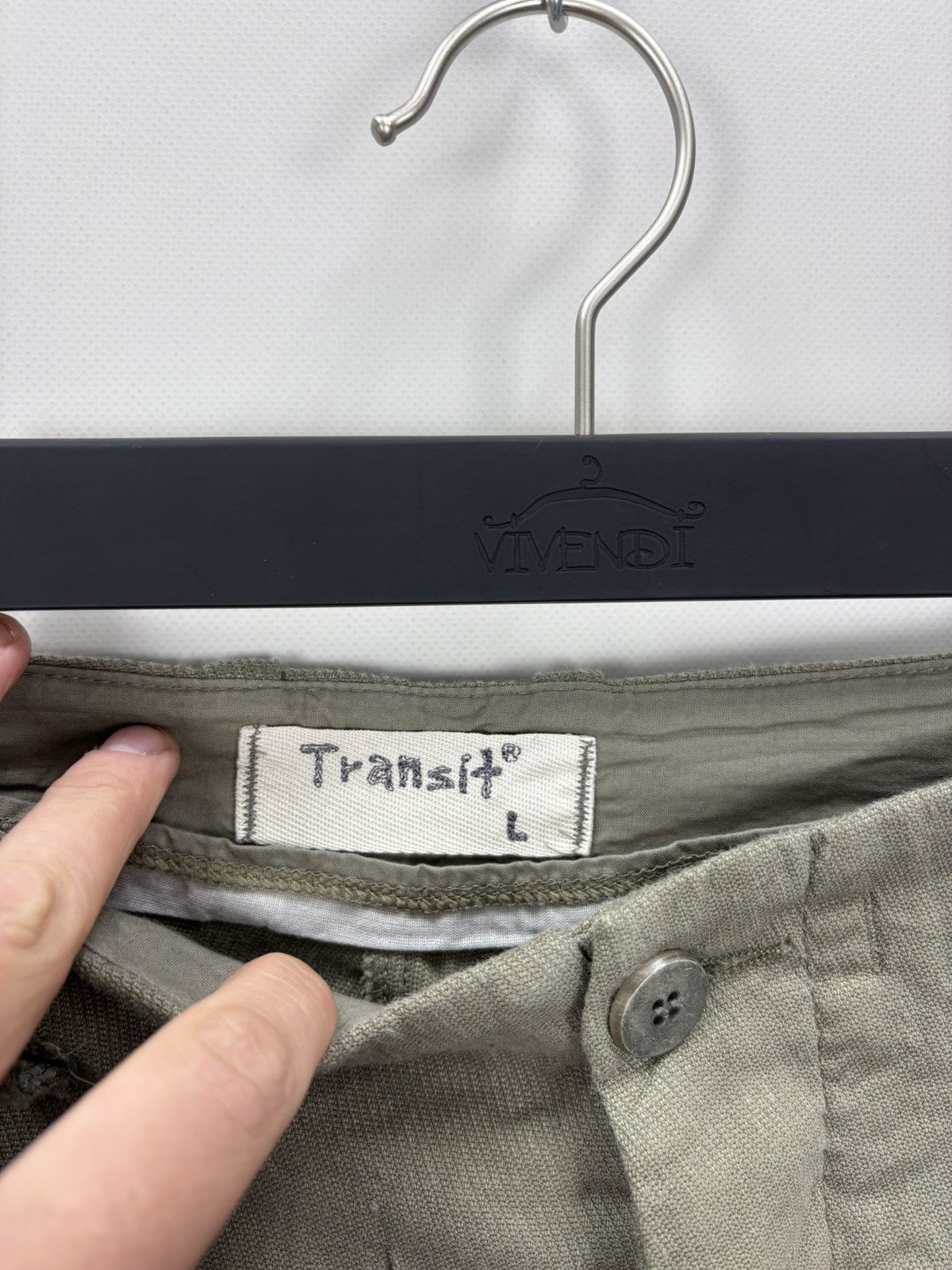 Transit Uomo Mens linen pants Transit Uomo Size L Color Gray Size US 34 / EU 50 - 4 Thumbnail