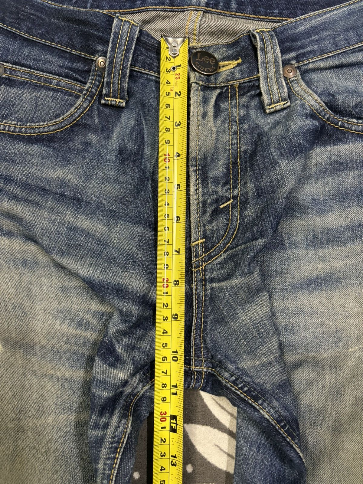 Lee Vintage 90s Lee Riders Mud Wash Flare Distressed Jeans Size US 30 / EU 46 - 18 Thumbnail