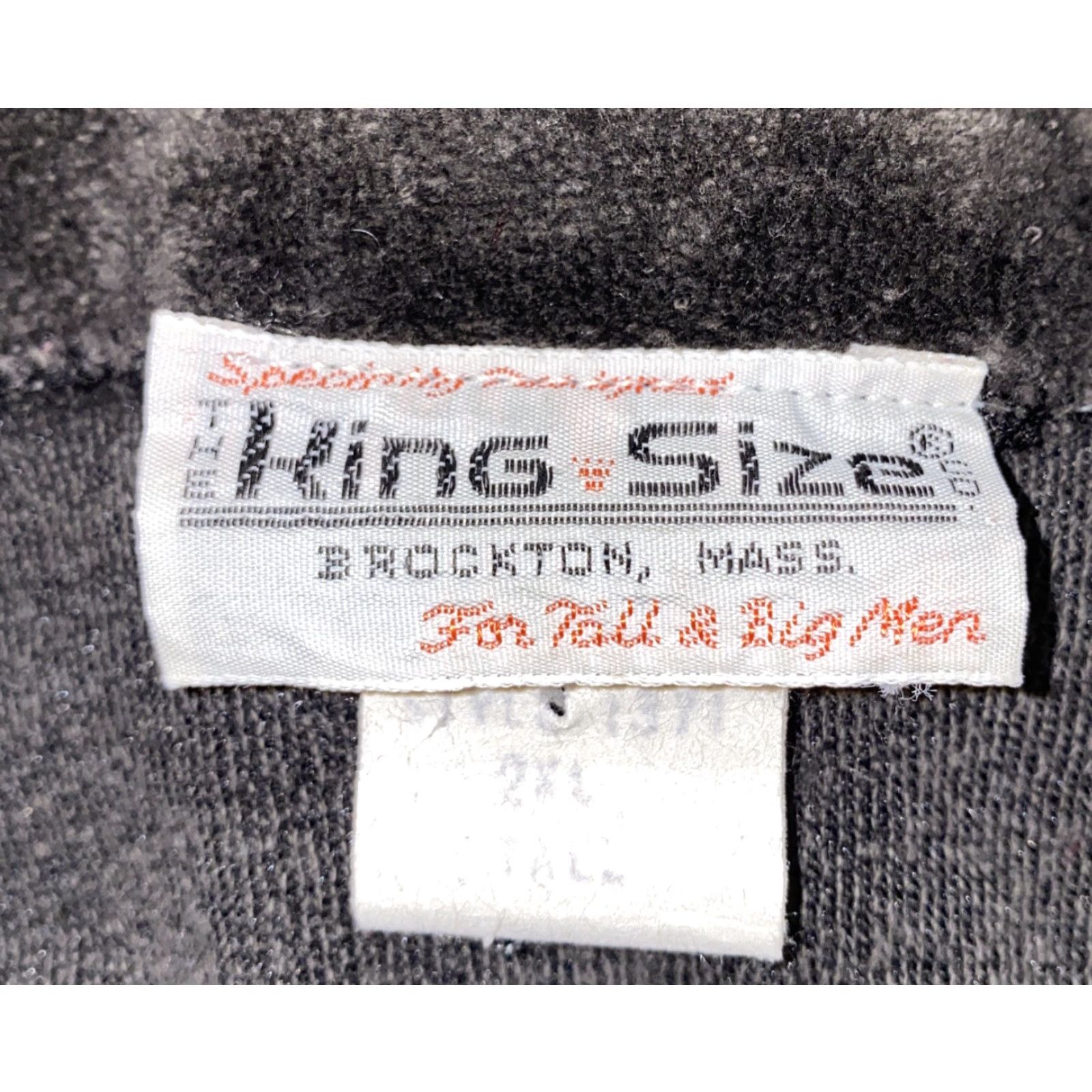 Vintage VINTAGE The King Size Mens Gray Cotton Blend 1/2 Button Up Jacket 2XLT TALL Big & Tall Men Button-Up Casual KingSize Shirt? Size US XXL / EU 58 / 5 - 6 Thumbnail