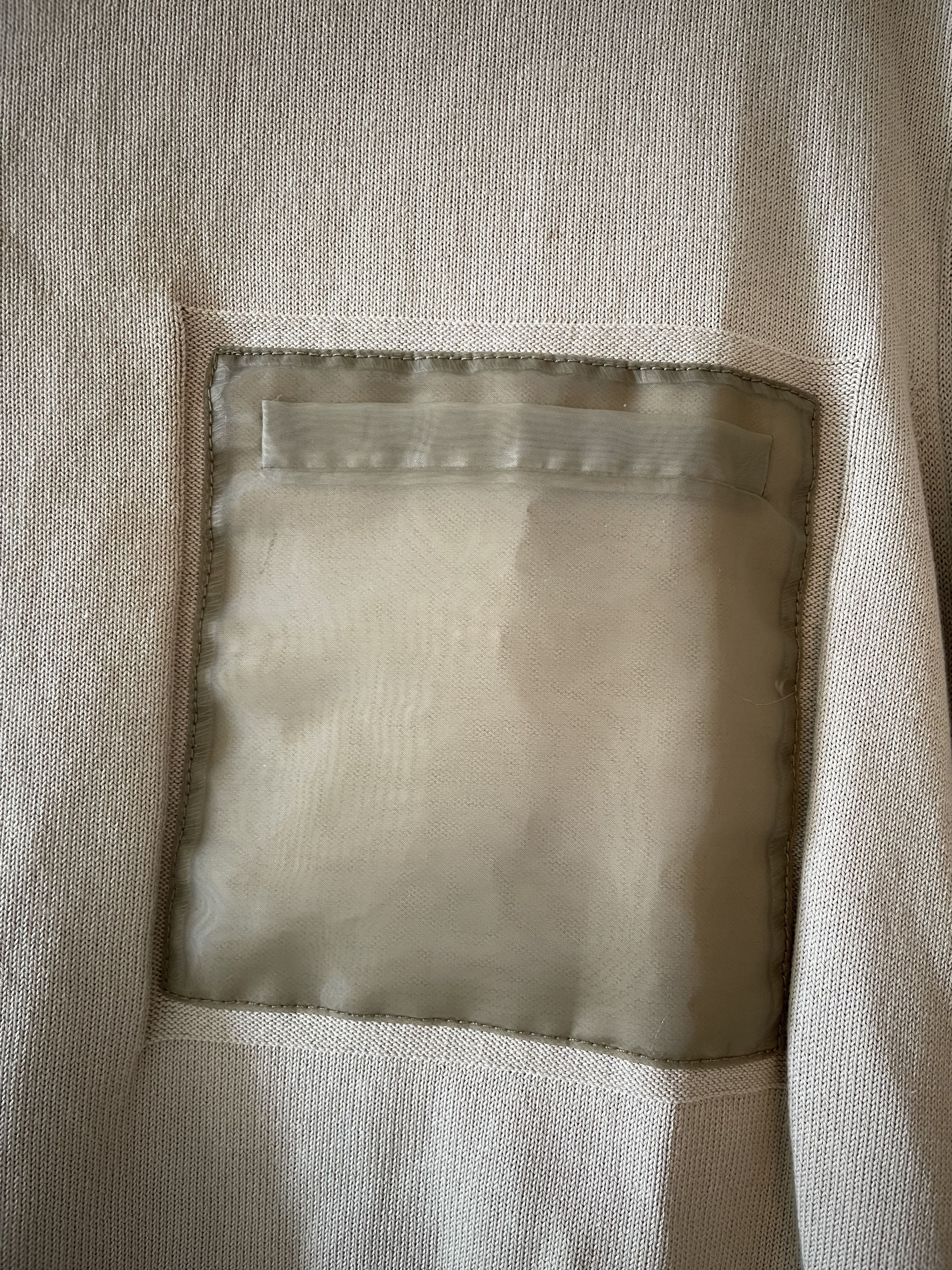 Maison Margiela Maison Margiela Beige Front Pocket Sweater Size US S / EU 44-46 / 1 - 6 Thumbnail