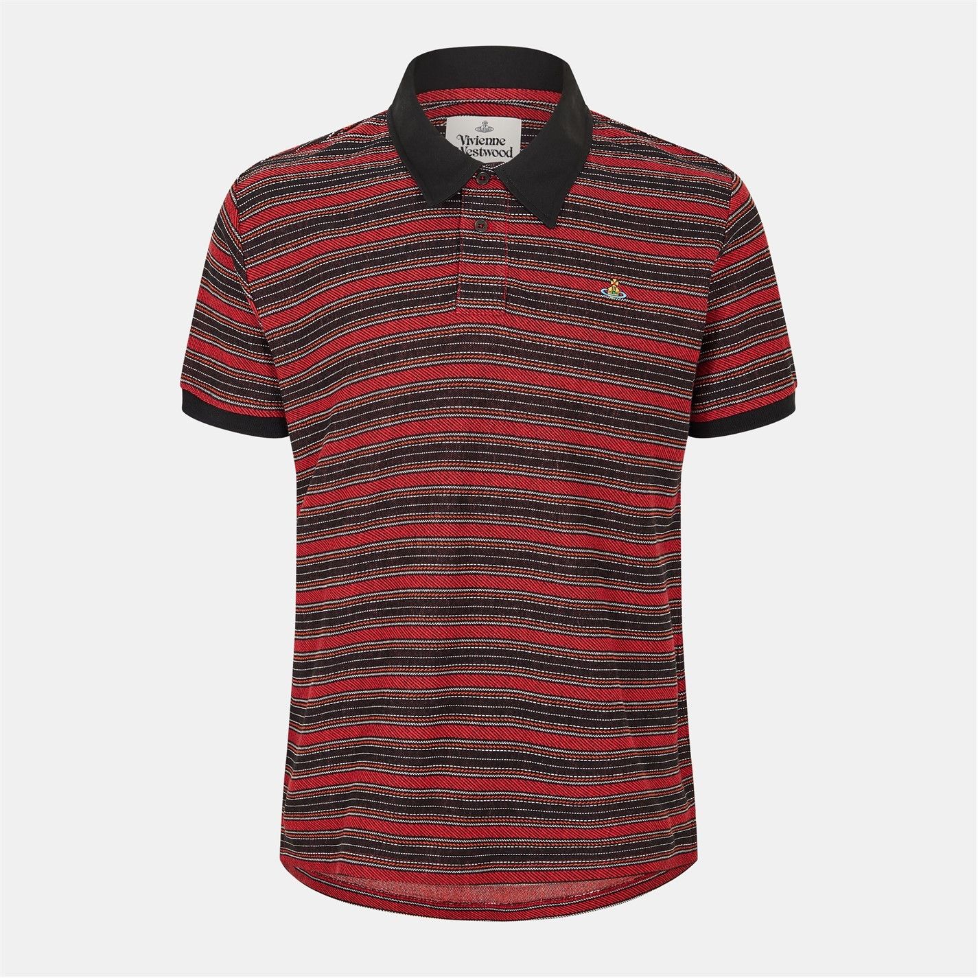 Vivienne Westwood o1g2r1mq0526 Viv Classic Short Sleeve Polo Shirt Multicolor Size US L / EU 52-54 / 3 - 1 Thumbnail