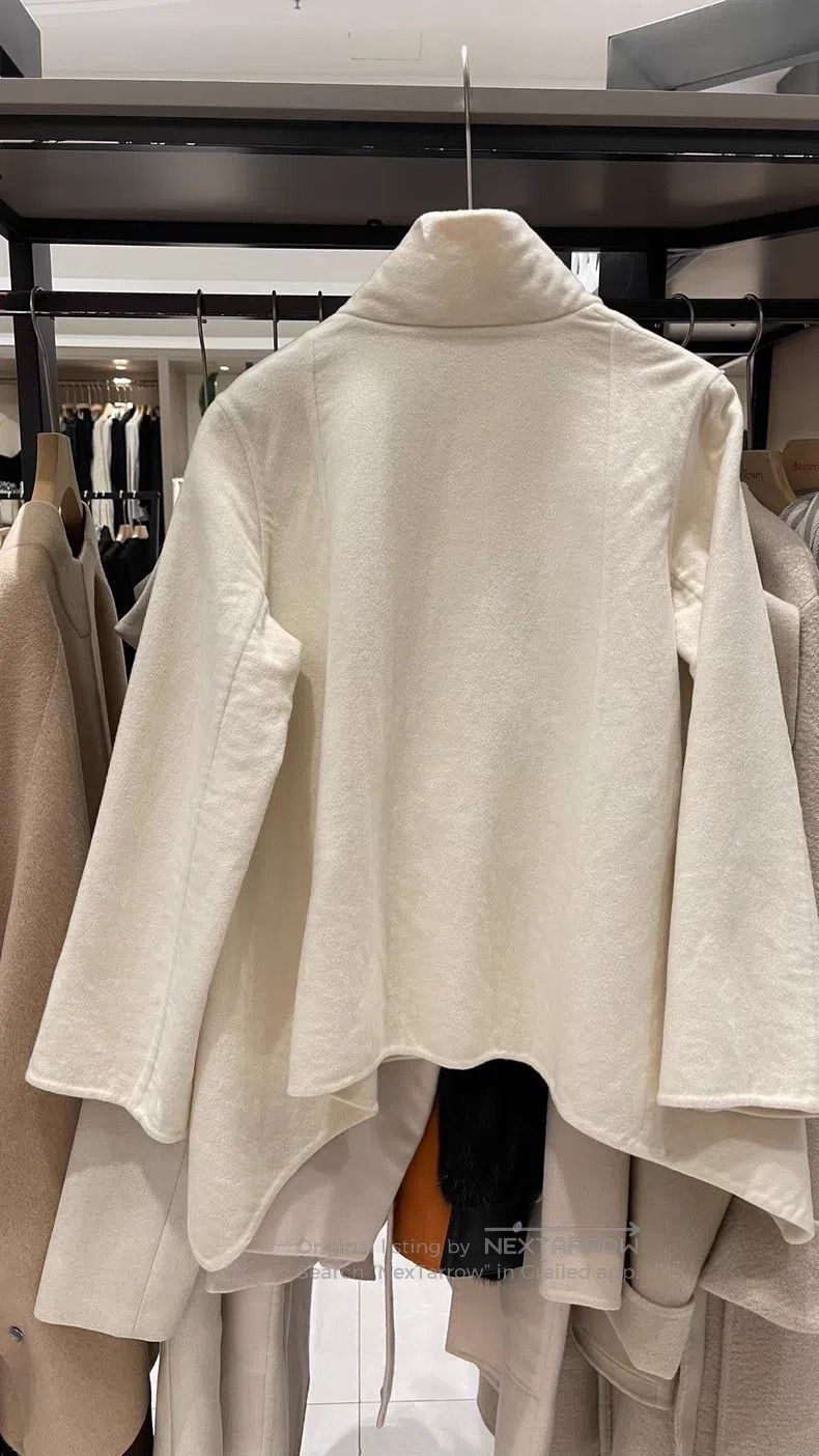 Hermes Hermes Beige Pure Cashmere Short Trench Coat Size XXS / US 00 / IT 34 - 2 Thumbnail