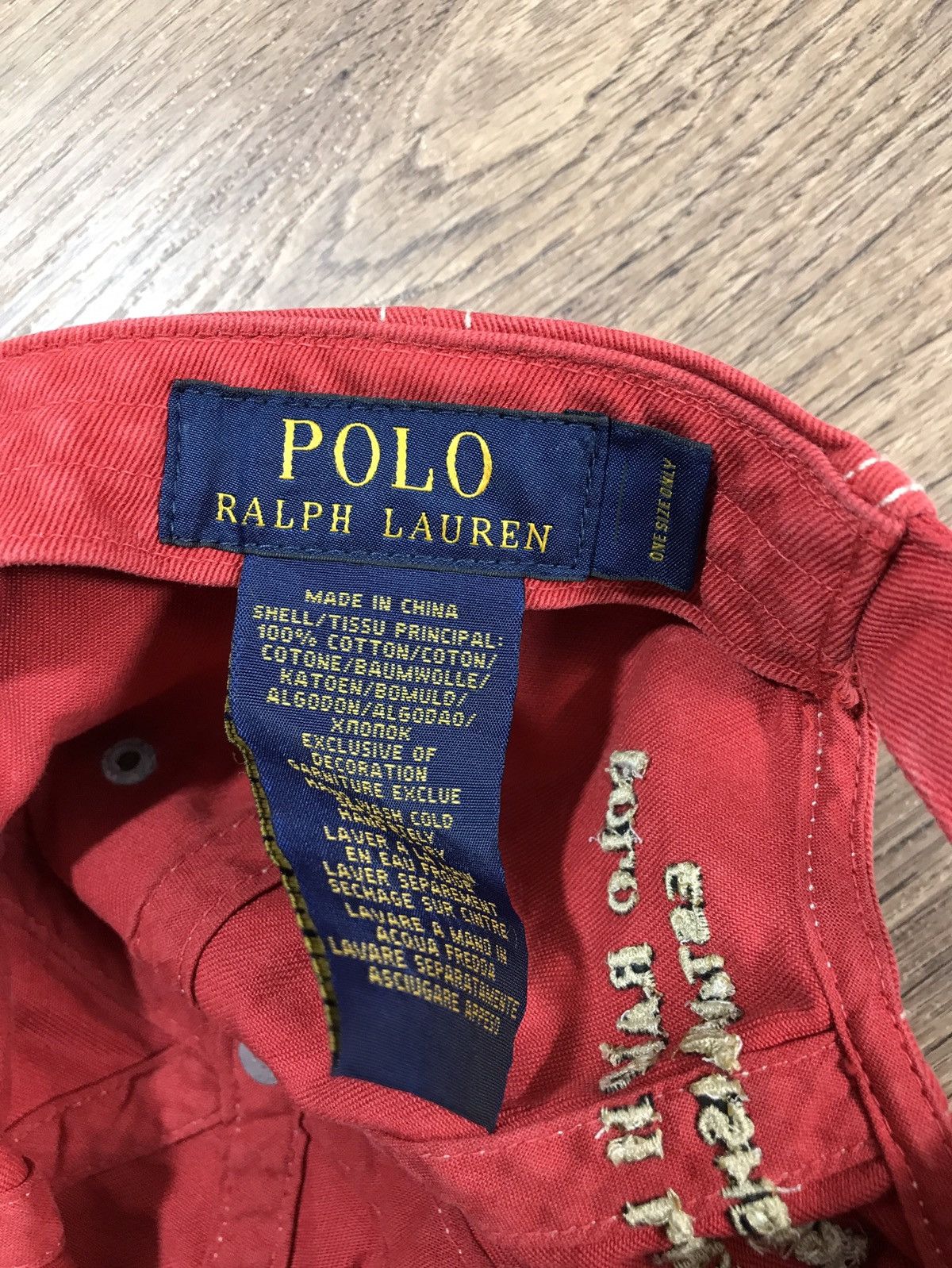 Vintage Vintage Polo Ralph Lauren Cap Big Logo American Flag Size ONE SIZE - 8 Thumbnail