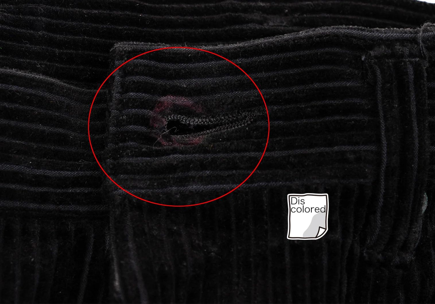 Issey Miyake Corduroy Straight Pants in Black, Size XL Size US 38 / EU 54 - 6 Thumbnail