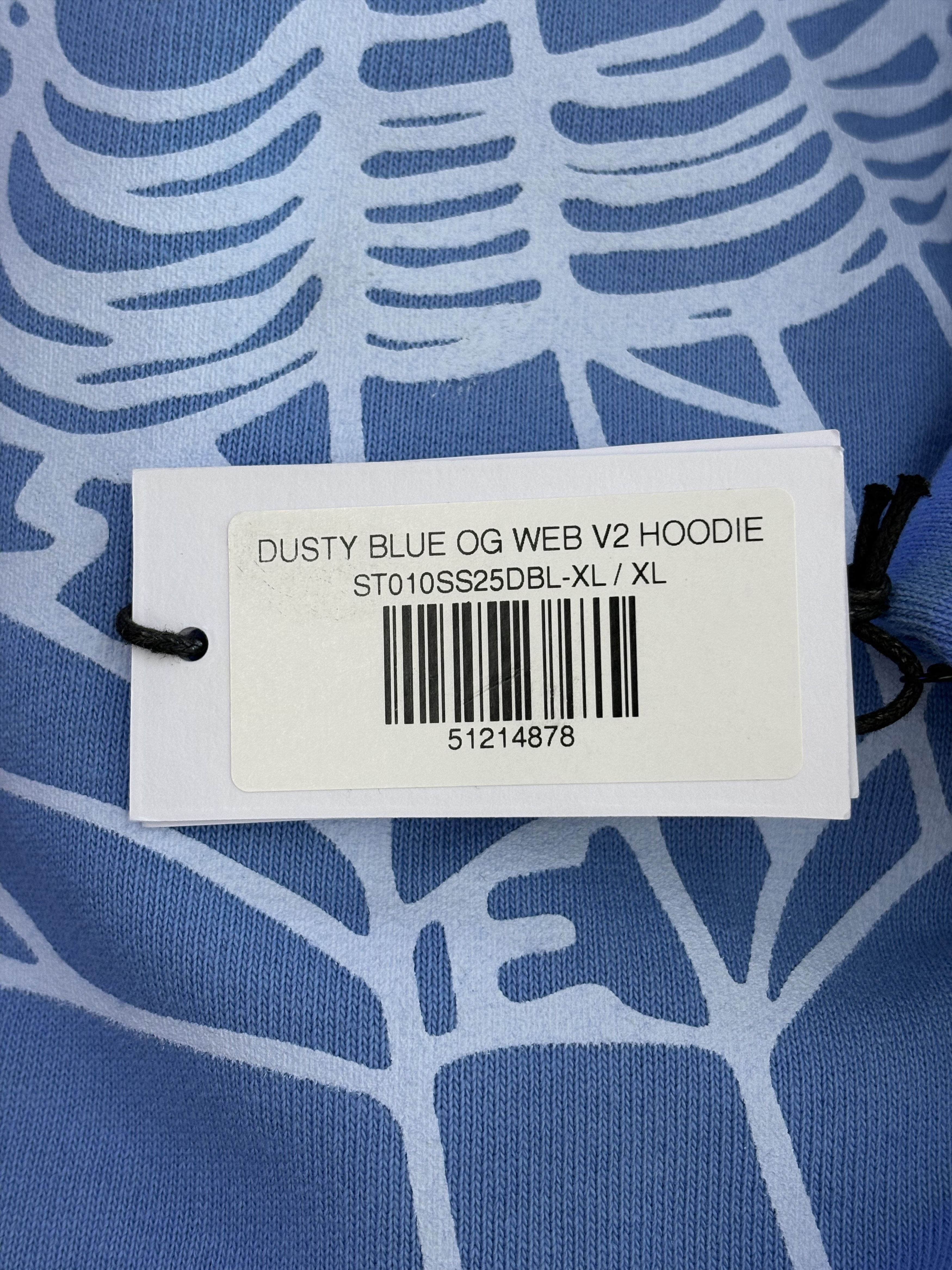 Sp5der Sp5der OG Web V2 Hoodie "Dusty Blue" Size US XL / EU 56 / 4 - 9 Thumbnail