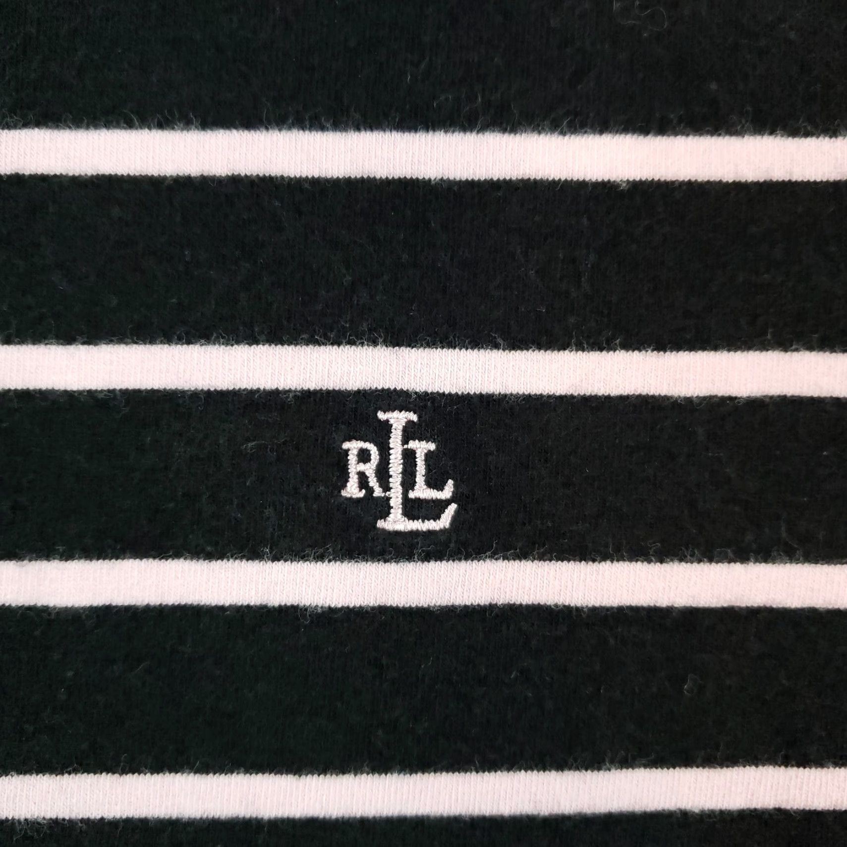 Ralph Lauren Lauren Ralph Lauren Women's XL Black Pink Striped Sweater 1/4 Zip Stretch Long Sleeve Cotton Size XL / US 12-14 / IT 48-50 - 5 Thumbnail