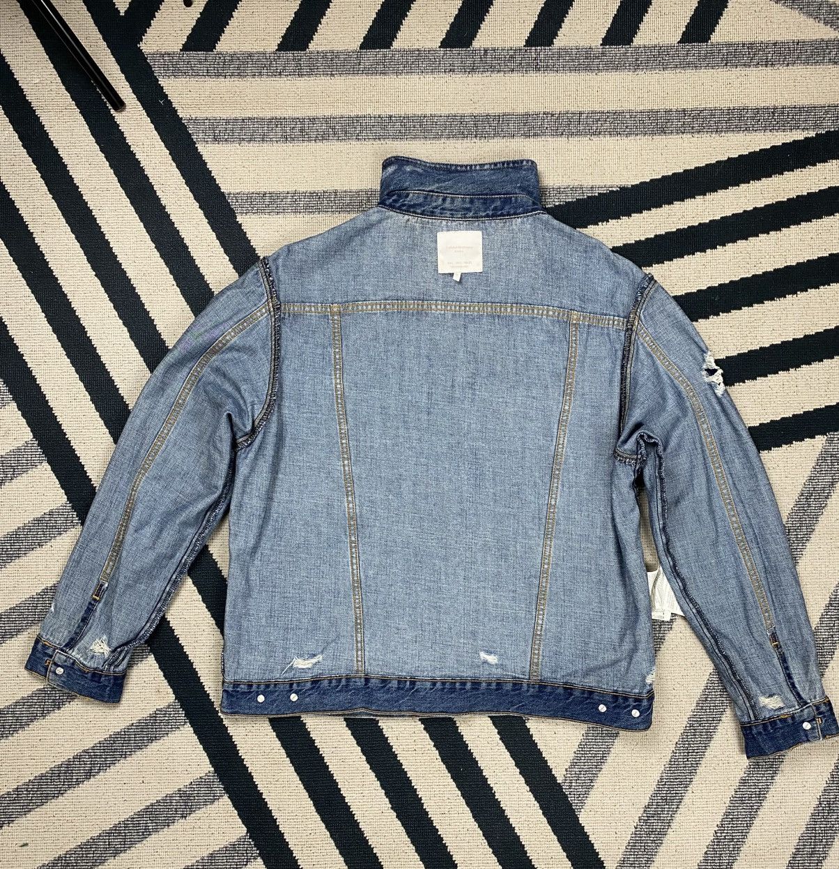 Zara No More Flowers vtg Denim jacket Size US L / EU 52-54 / 3 - 10 Thumbnail