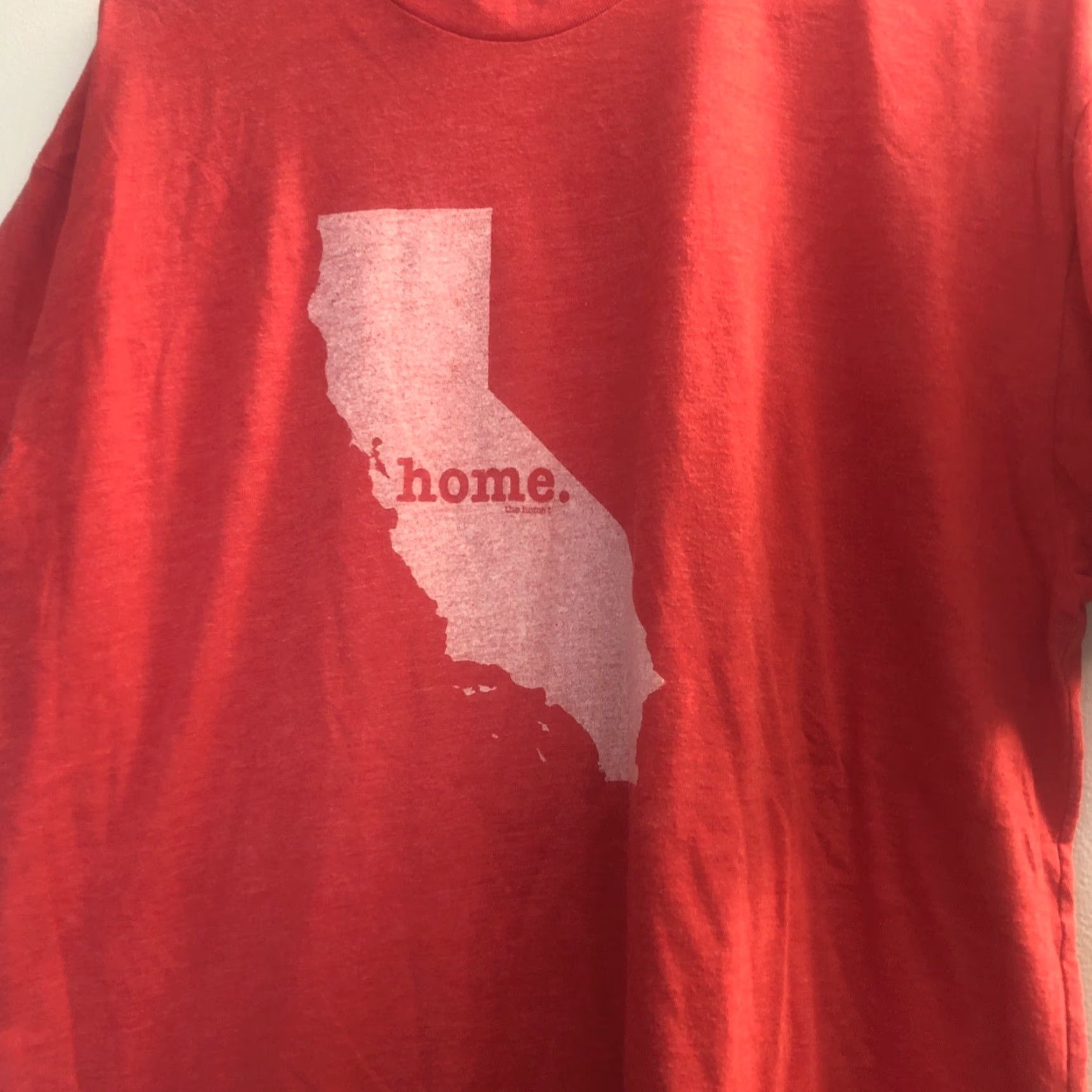 Vintage The Home T California State Map USA T-Shirt Red Mens XL Size Regular Crew Neck Short Sleeve Logo City Graphic Print Men T-Shirt Size US XL / EU 56 / 4 - 2 Thumbnail