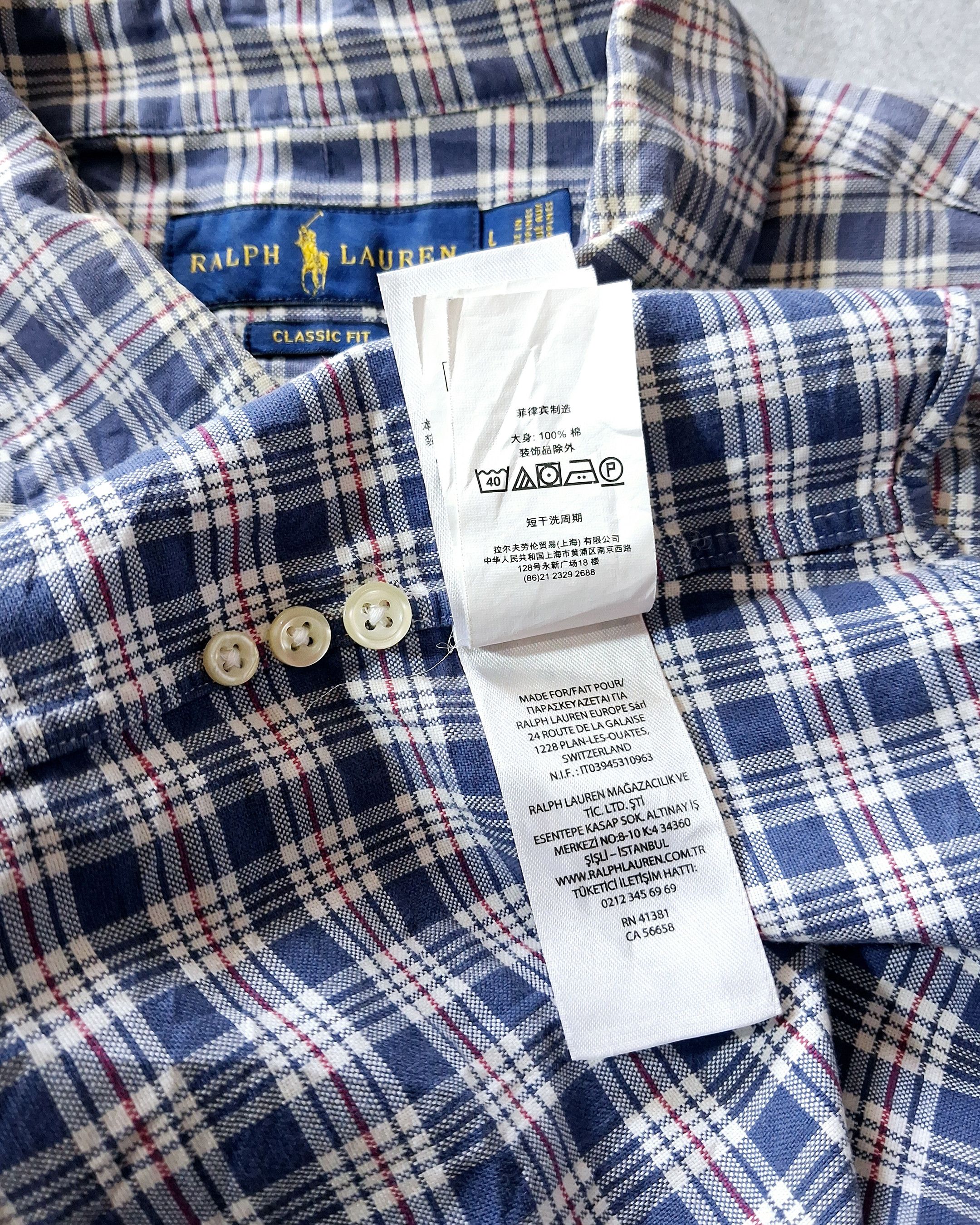 Ralph Lauren RALPH LAUREN PLAID CHECK BUTTON DOWN SHIRT Size US XL / EU 56 / 4 - 11 Thumbnail