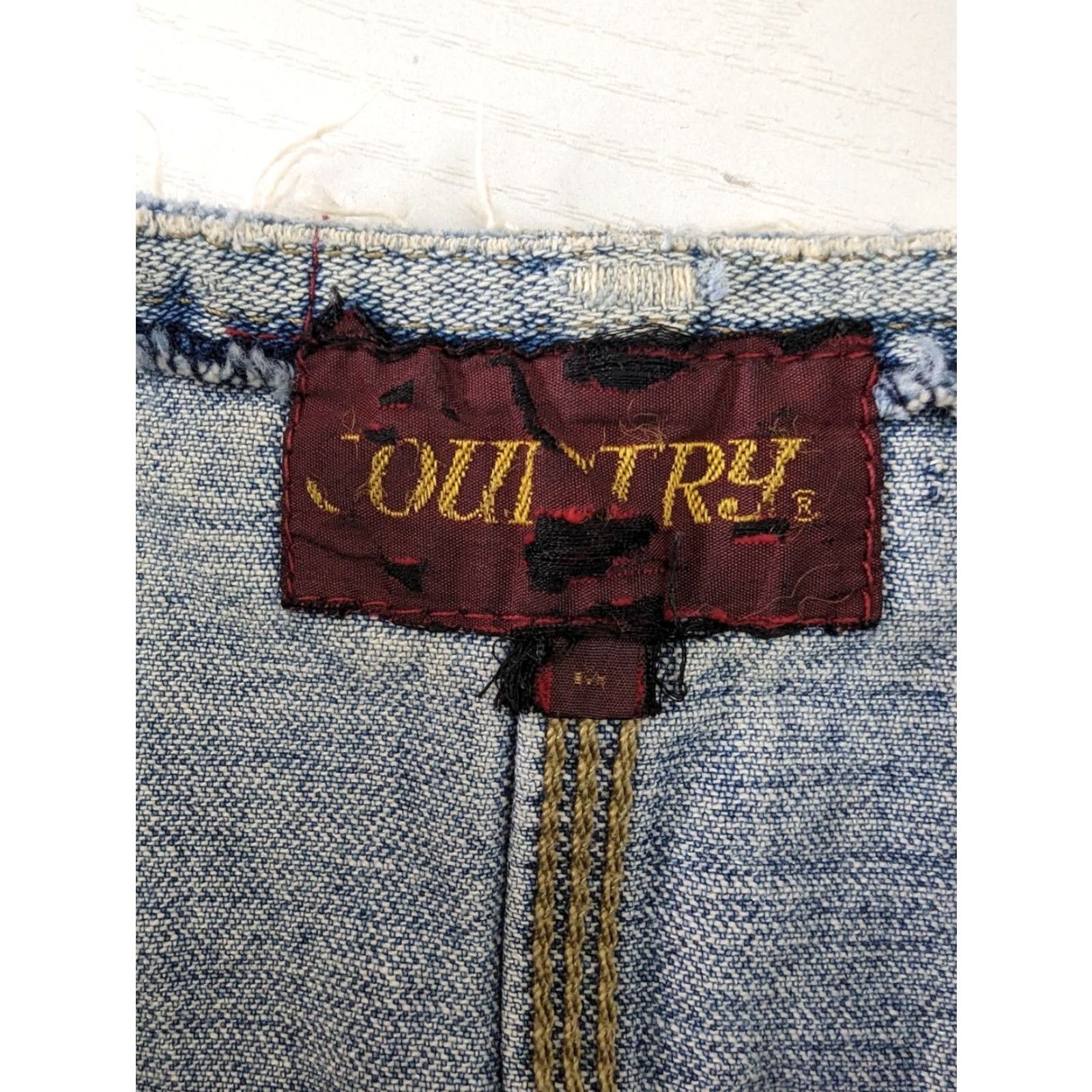 Denime VINTAGE 90s Denim Vest Small Women Button Blue V2J USA Vest Size S / US 4 / IT 40 - 5 Thumbnail