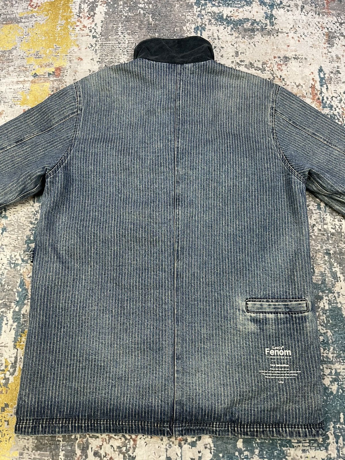 Fragment Design × Levi's Levi’s Fenom x Fragment Design Pinstriped Denim Jacket Size US M / EU 48-50 / 2 - 2 Thumbnail