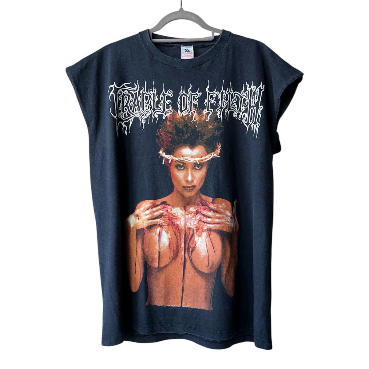 Band Tees Vintage 1998 Cradle of Filth "Praise The Whore" Metal Band Size US XL / EU 56 / 4 - 1 Thumbnail