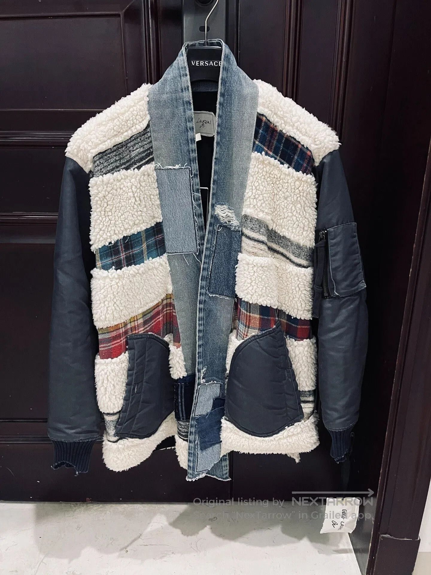 Greg Lauren Greg Lauren Shearling Patchwork Robe. Size US XS / EU 42 / 0 - 2 Thumbnail