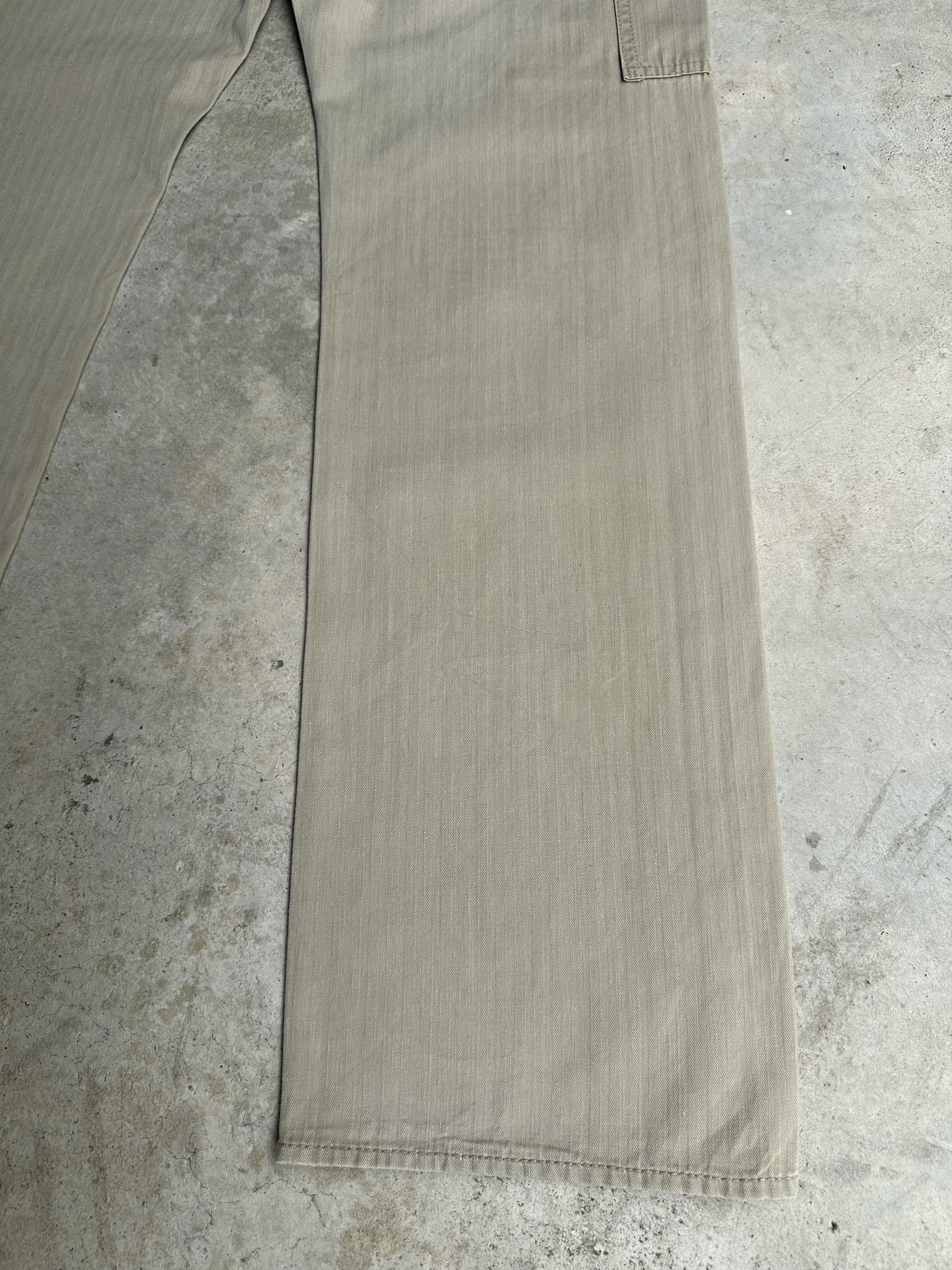 Freewheelers Japanese Brand R.J.B Herringbone Twill Cargo Trousers Pants Size US 30 / EU 46 - 16 Thumbnail