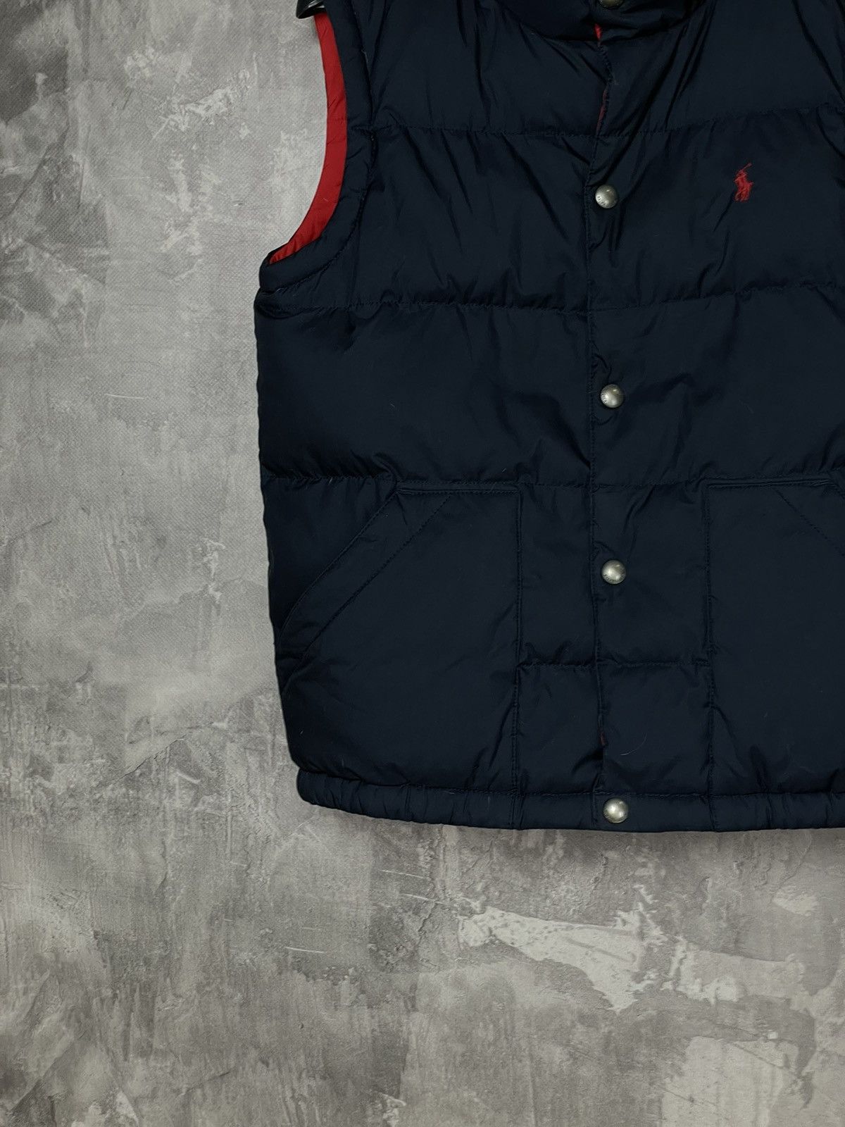 Vintage Polo Ralph Lauren Navy Blue Vintage 90s Puffer Vest Jacket Size S / US 4 / IT 40 - 5 Thumbnail