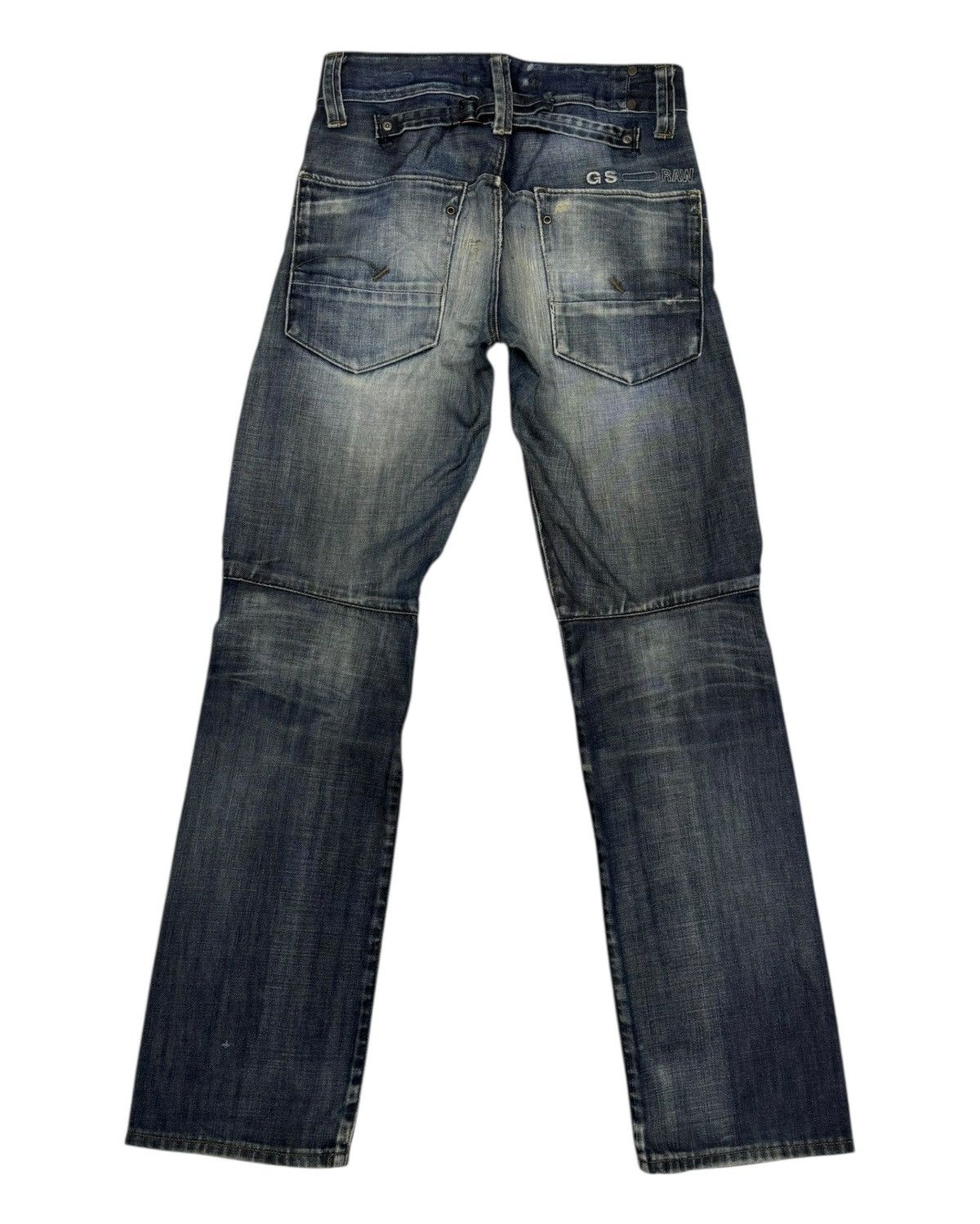 G-Star × If Six Was Nine × Le Grande Bleu (L.G.B.) G-STAR RAW BUCKLE BACK FADED DISTRESSED DENIM JEANS Size US 29 - 8 Thumbnail