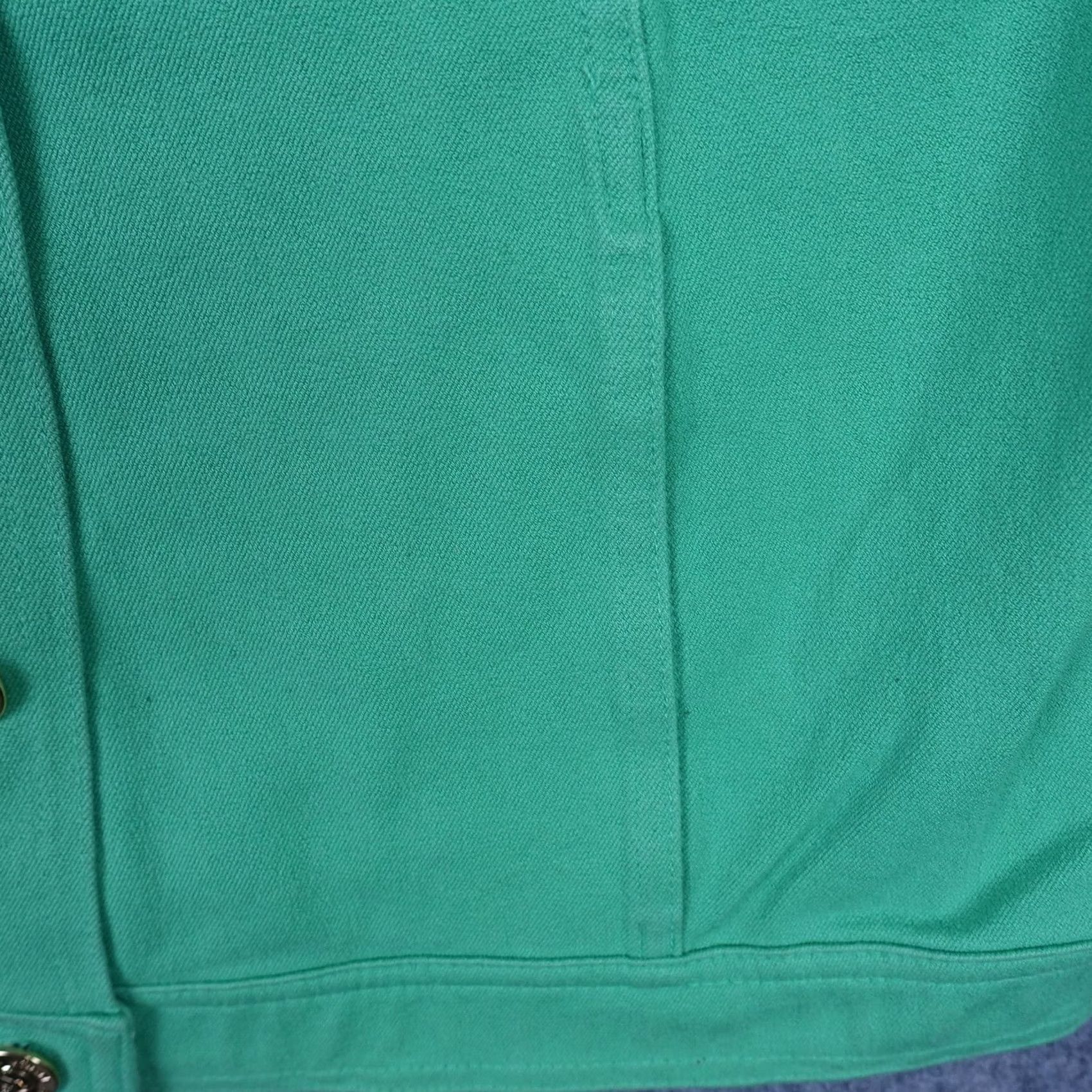 Vintage VINTAGE St John Sport Jacket Womens S Green Solid Button Collared Casual Regular Fall Spring Mens/Womens Size S / US 4 / IT 40 - 5 Thumbnail