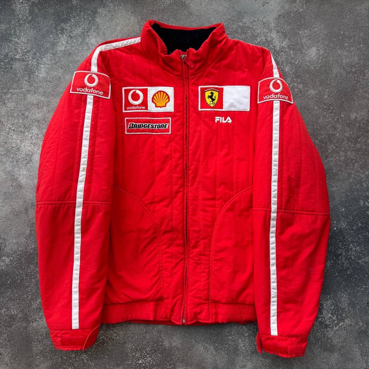Ferrari × Formula 1 × Vintage Formula 1 Fila Ferrari Vodafone Vintage Racing Jacket Size US XL / EU 56 / 4 - 1 Thumbnail
