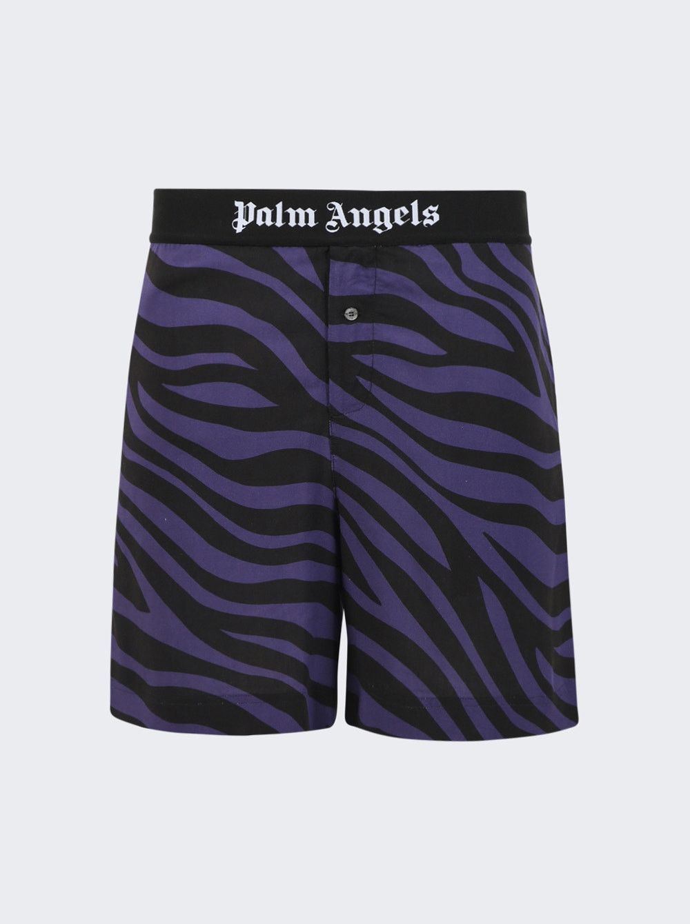 Palm Angels o1mle0426 Zebra Print Easy Shorts in Purple/Black Size US 28 / EU 44 - 2 Thumbnail