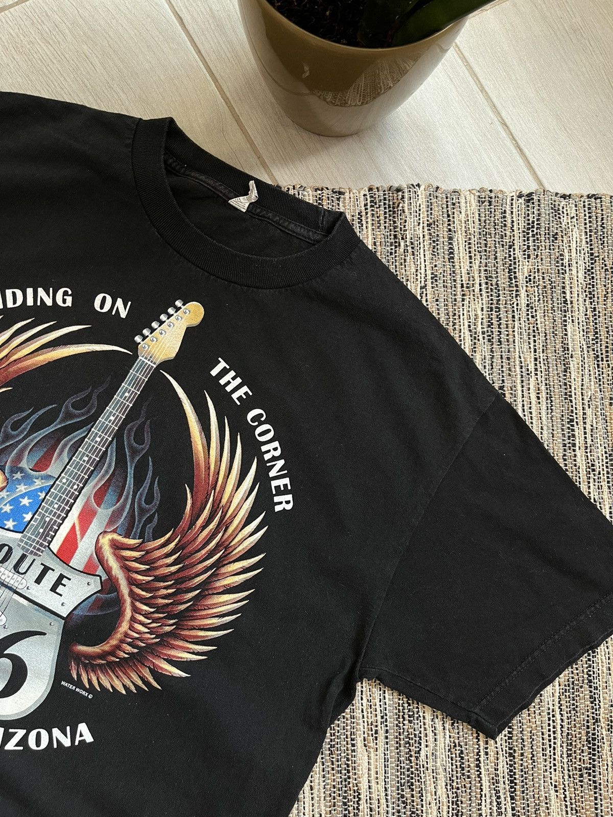 Route 66 × Vintage Vintage Route 66 Rock T-Shirt Harley Davidson style Size US L / EU 52-54 / 3 - 3 Thumbnail