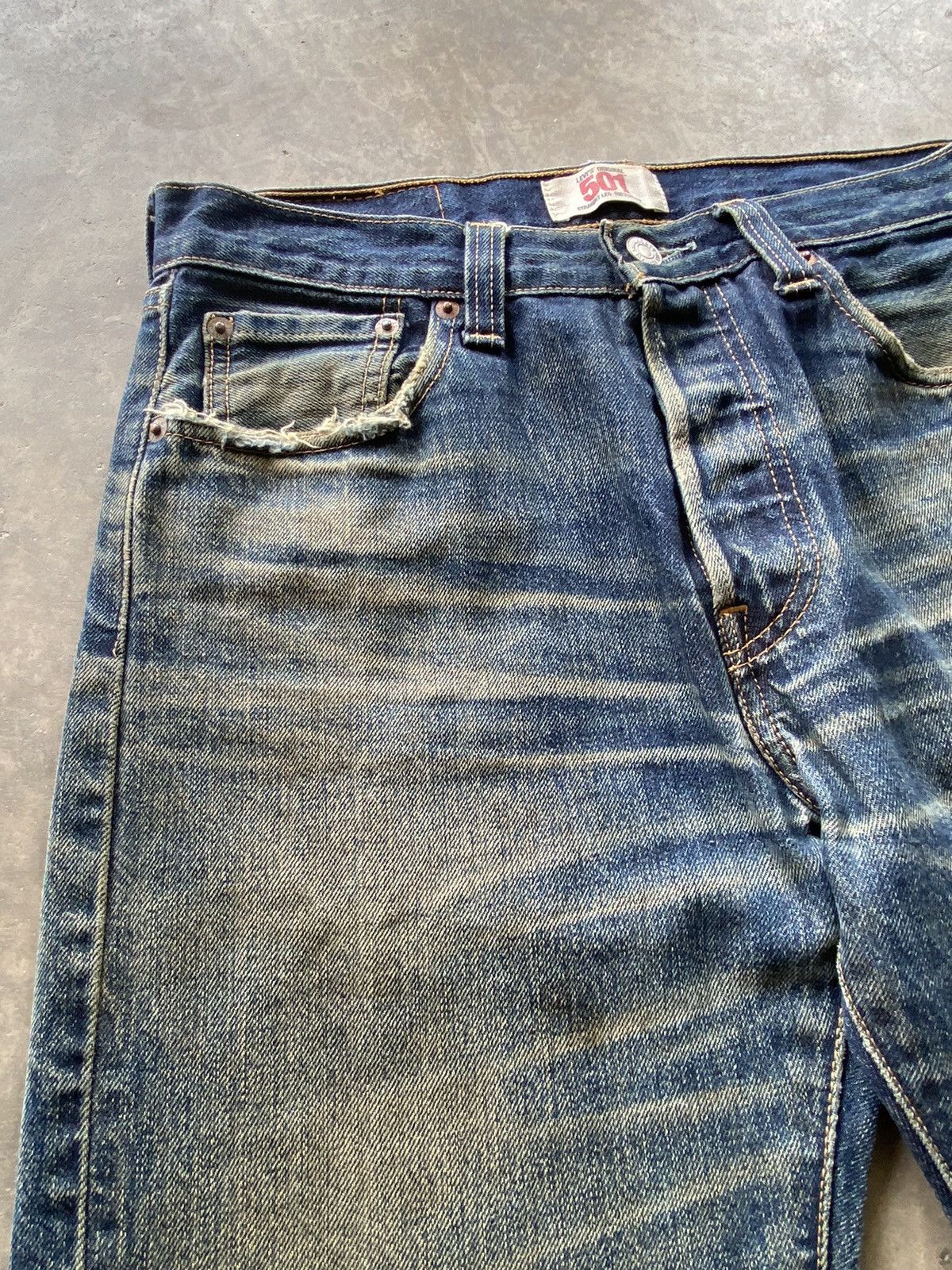 Levi's × Vintage Vintage 90s Levi's 501 Distressed Trash @@6 Size US 30 / EU 46 - 10 Thumbnail