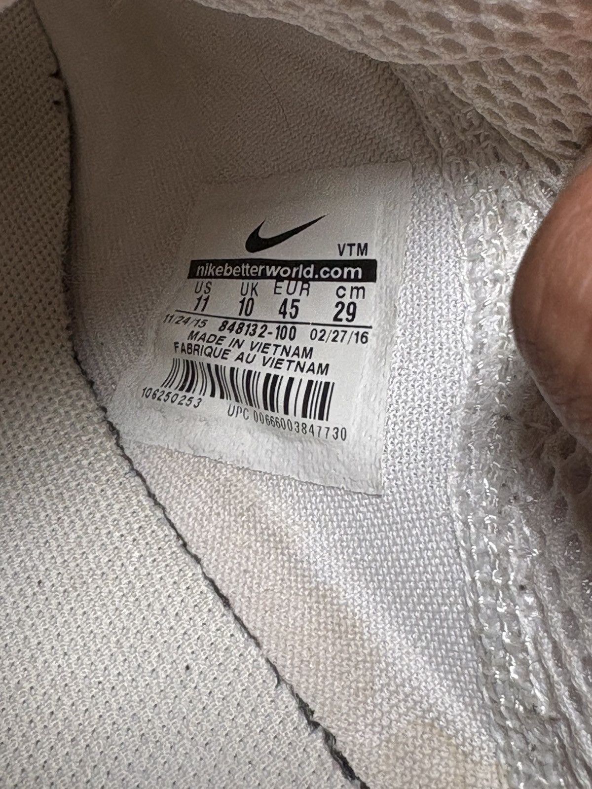 Nike Nike Air Presto Triple White - Size: 11 🤍🔥 Size US 11 / EU 44 - 6 Thumbnail