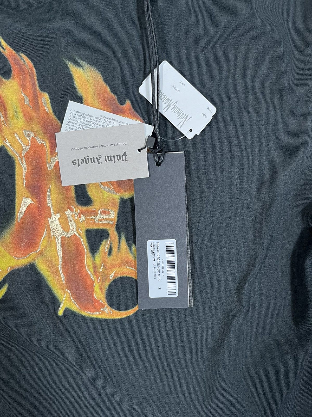 Palm Angels PALM ANGELS BURNING MONOGRAM T-SHIRT size small Retail $495 Size US S / EU 44-46 / 1 - 10 Thumbnail