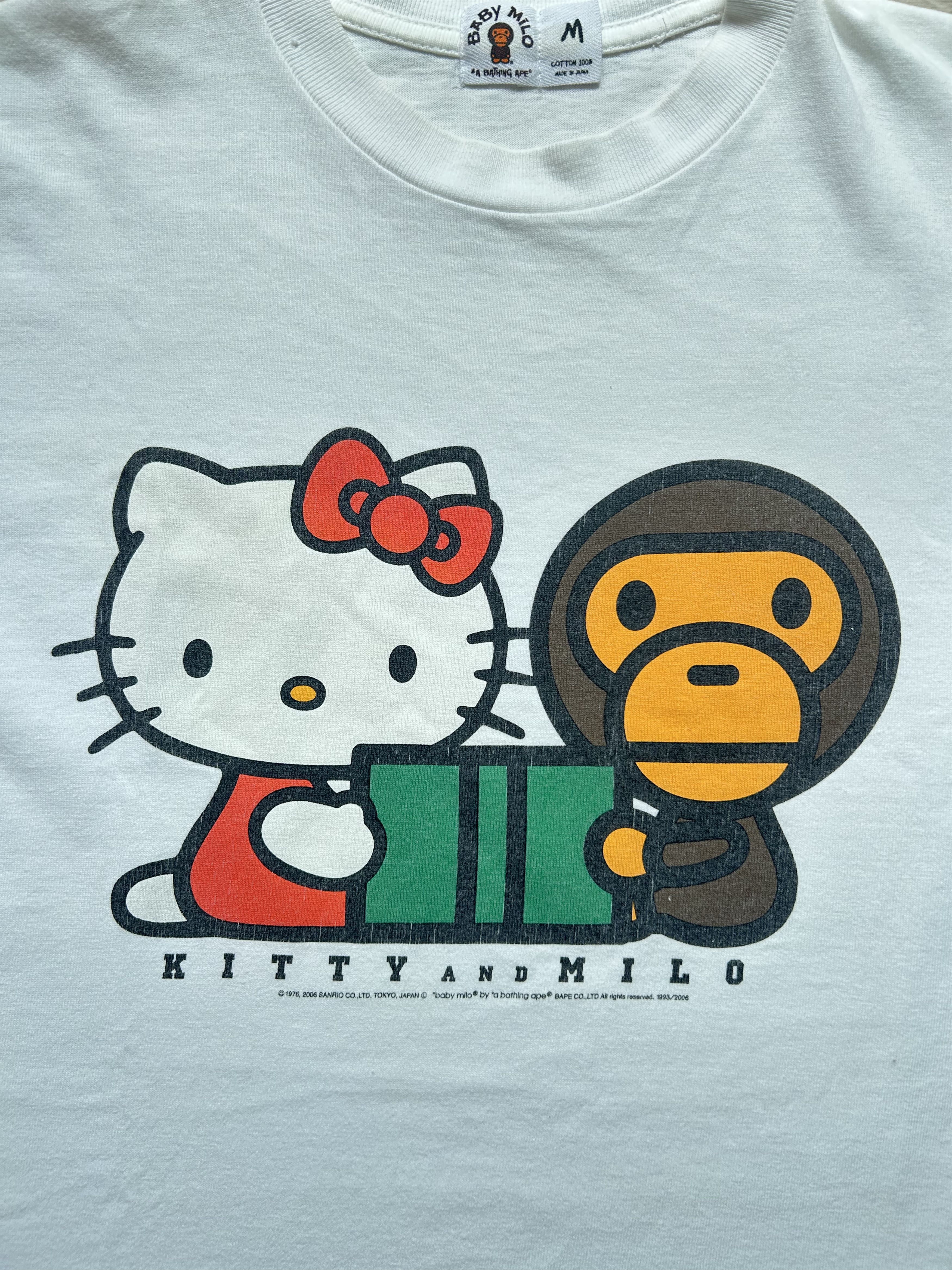 Bape 2006 Bape x Sanrio Hello Kitty & Baby Milo Tee [Size M] Size US M / EU 48-50 / 2 - 2 Thumbnail