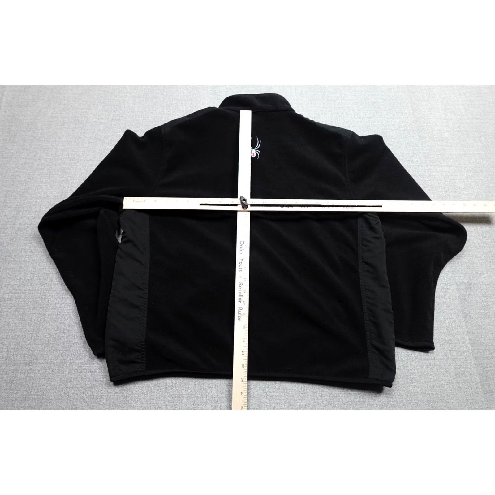 Spyder Spyder Fleece Jacket Mens XL Black Full Zip Lightweight Pockets Skiing Hiking Winter Regular Fit Size US XL / EU 56 / 4 - 6 Thumbnail