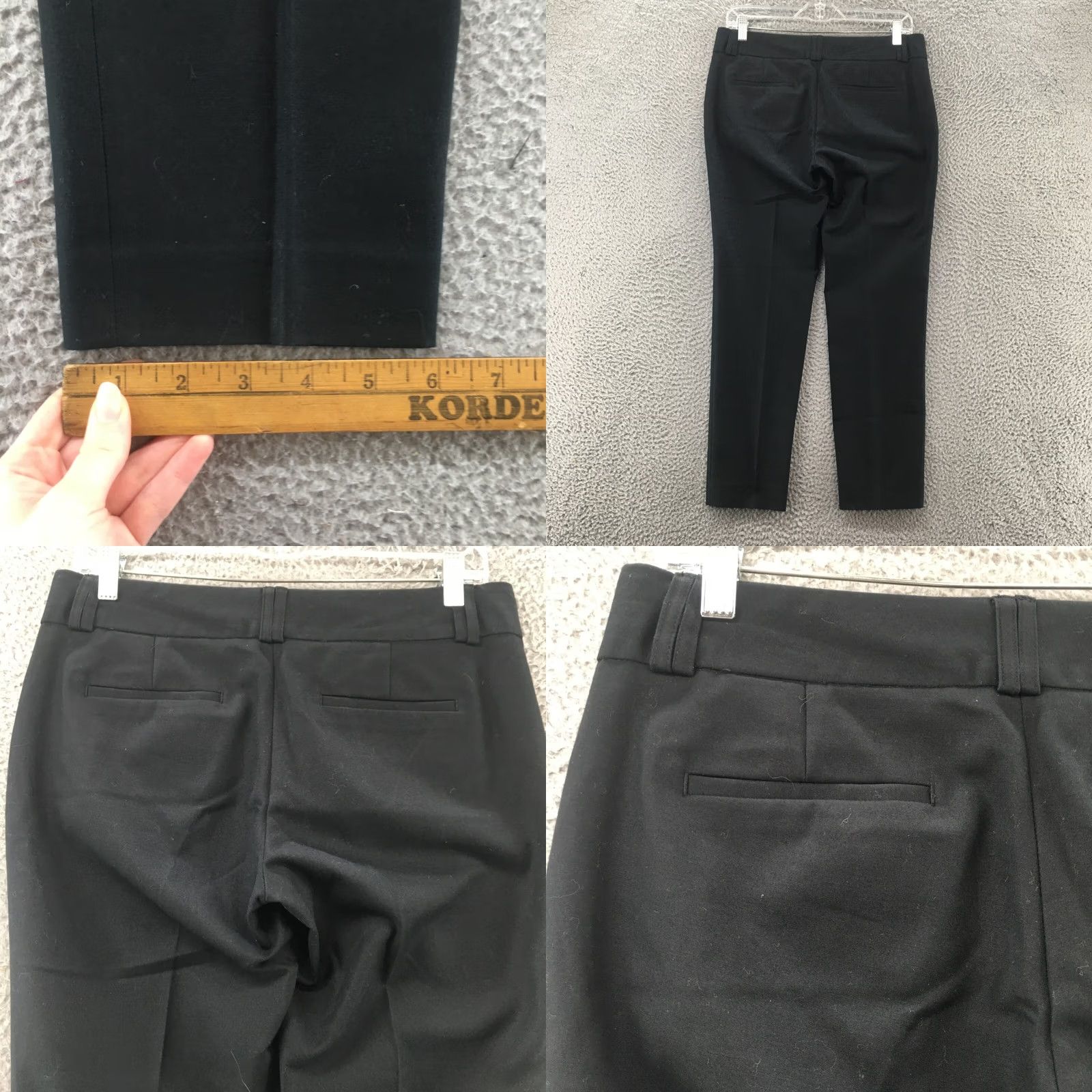 Banana Republic Banana Republic Martin Fit Ankle Pants Womens 6P Black Cotton Blend Flat Front Pants Women Petite 6P Black Casual Classic Mens Womens Girls Size 28" / US 6 / IT 42 - 9 Thumbnail