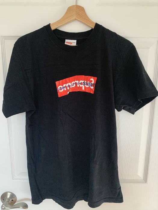 Supreme cdg box logo clearance shirt