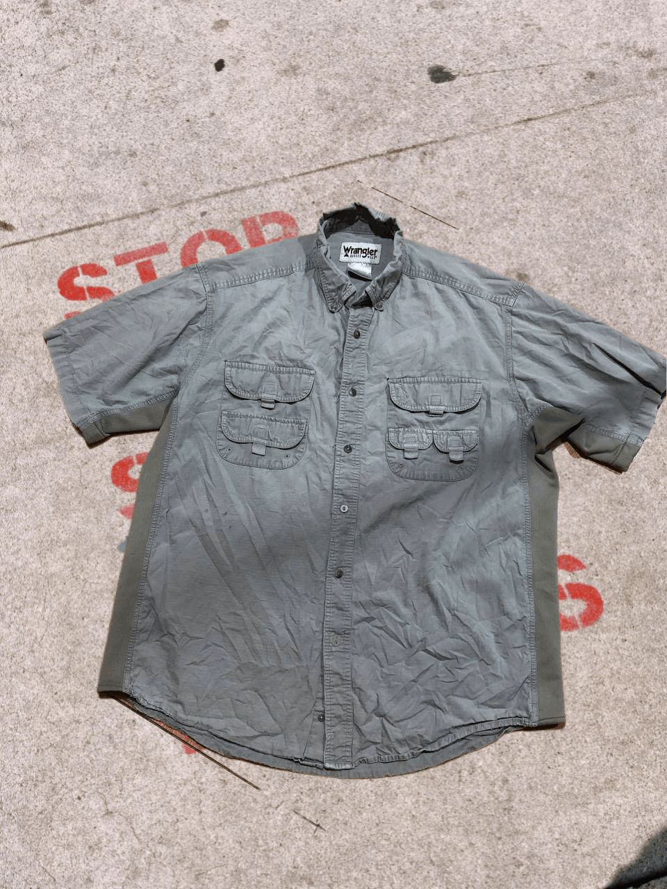 Wrangler WRANGLER Men’s Short Sleeve Shirt Casual Fit Size US XL / EU 56 / 4 - 1 Thumbnail