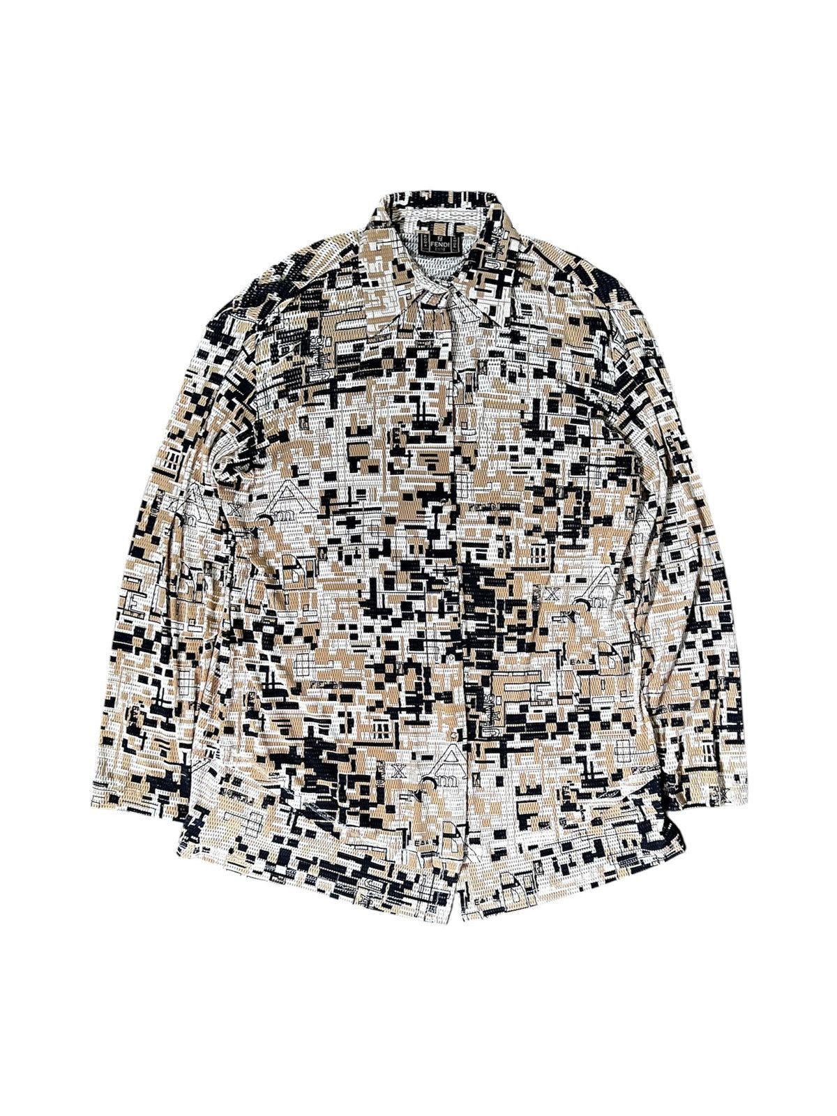Fendi Fendi Monogram 90s Shirt Button Ups Size US M / EU 48-50 / 2 - 4 Thumbnail