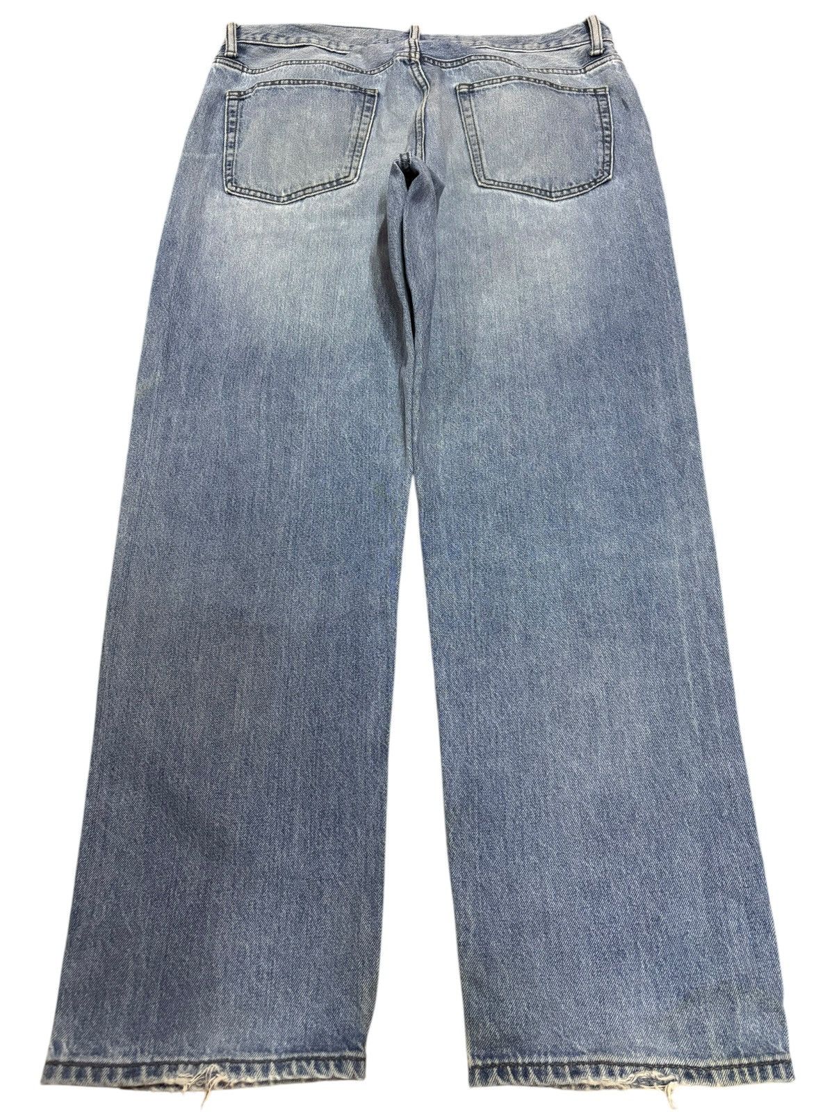 Japanese Brand × Kaihara Denim Vintage Kaihara Uniqlo Distressed Blue Washed Jeans Size US 36 / EU 52 - 2 Thumbnail