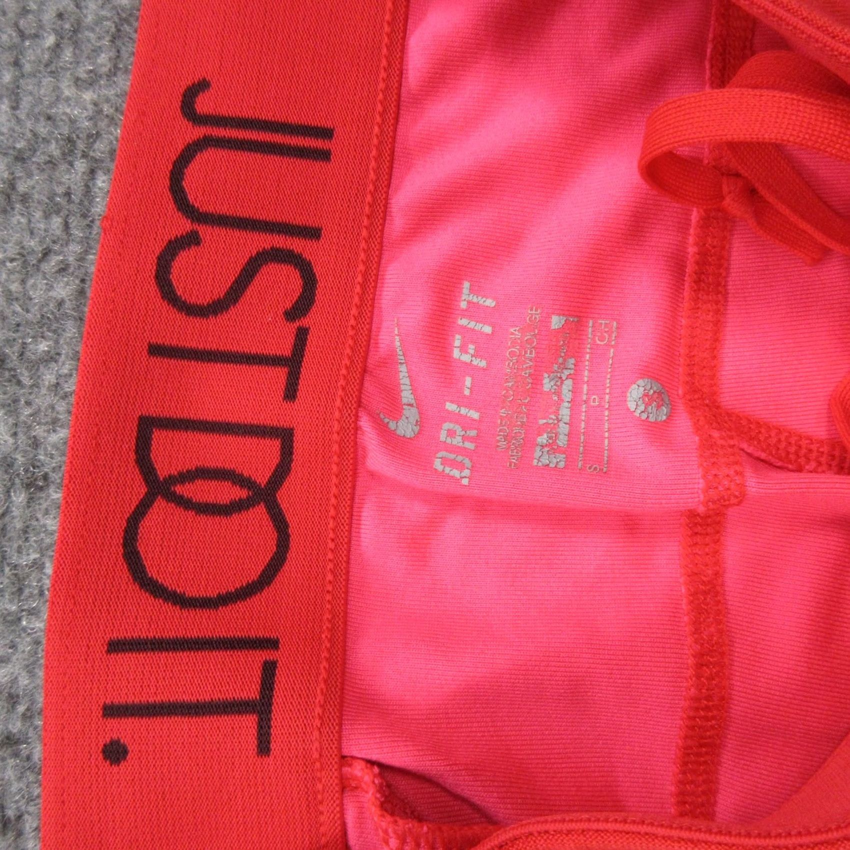 Nike VINTAGE: Nike Dri-FIT Pants Womens Small Just Do It Graphic Running Athletic Size 28" / US 6 / IT 42 - 3 Thumbnail