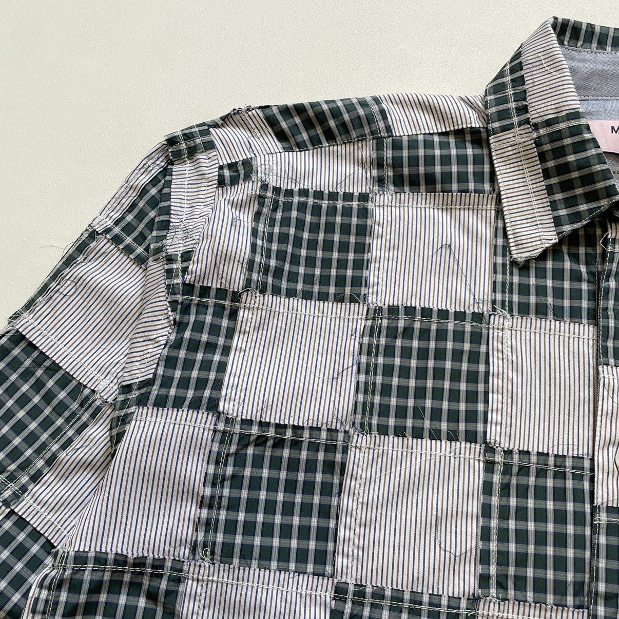 Martine Rose S/S 20 Raw Edge Patchwork Shirt Size US M / EU 48-50 / 2 - 7 Thumbnail