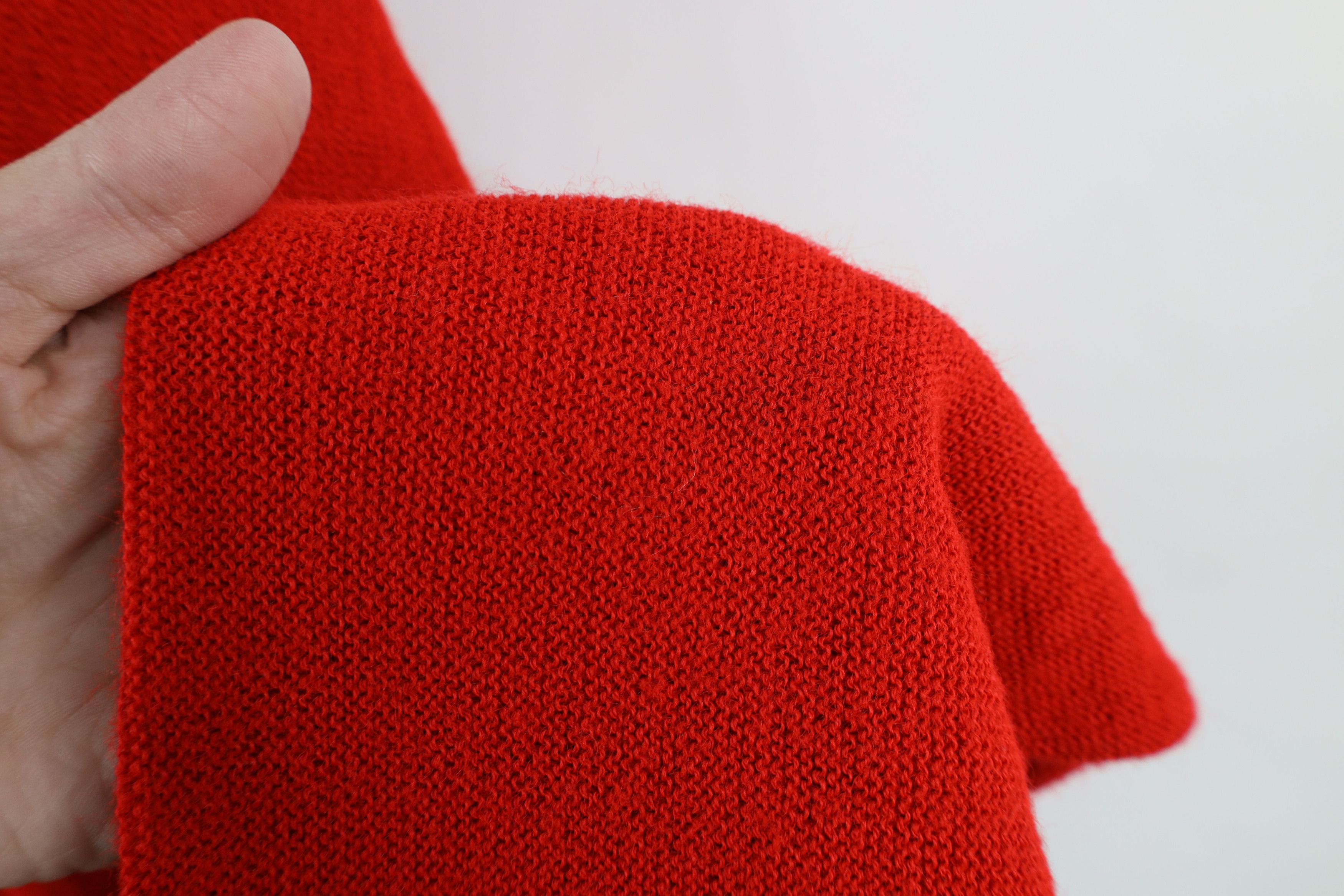 Vintage Vintage 70s Streetwear Cardigan Sweater Red Acrylic USA Size US XL / EU 56 / 4 - 4 Thumbnail