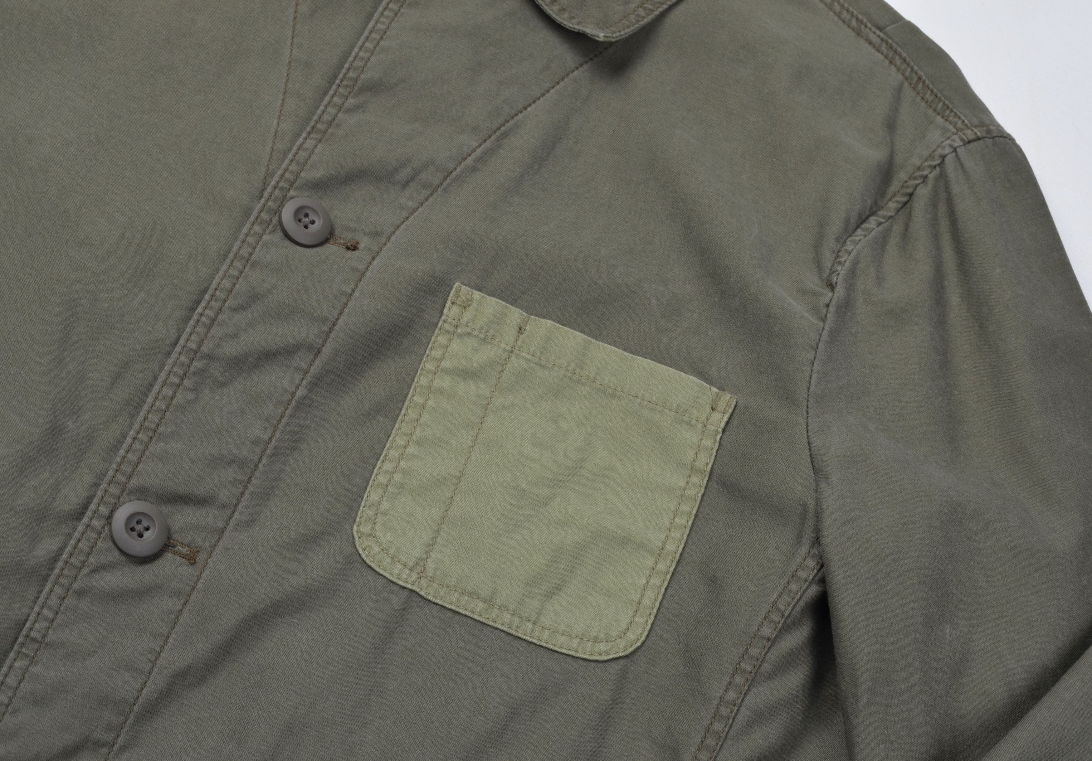 Allsaints Allsaints Khaki Long Sleeve Overshirt Sierra Jacket Size US M / EU 48-50 / 2 - 3 Thumbnail