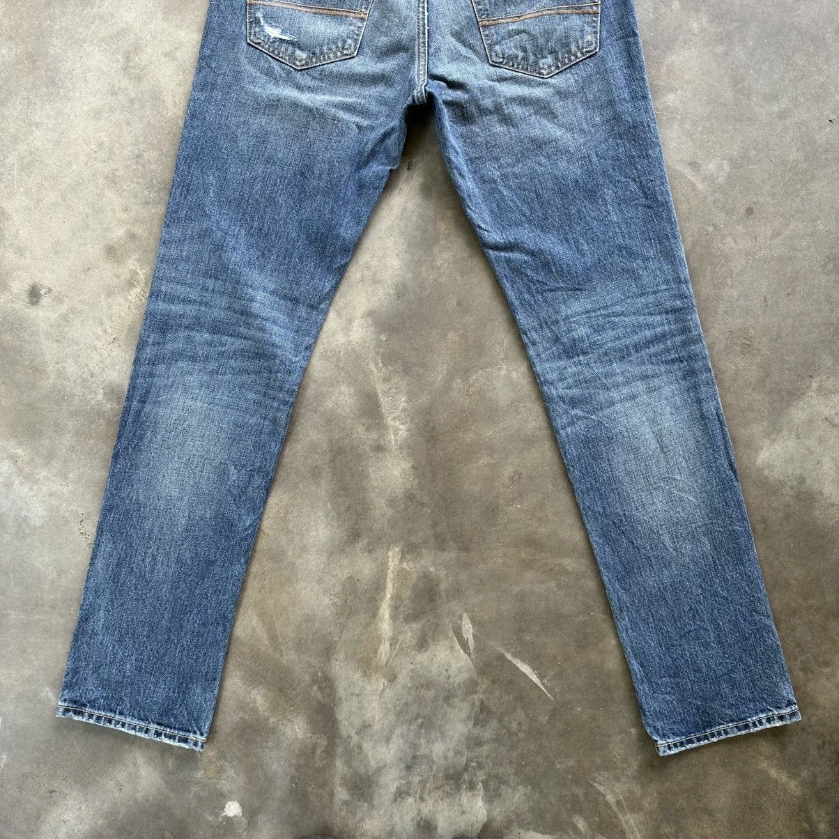 Japanese Brand Vintage Abercrombie & Fitch Distress Faded Denim Jean Pant Size US 31 - 9 Thumbnail