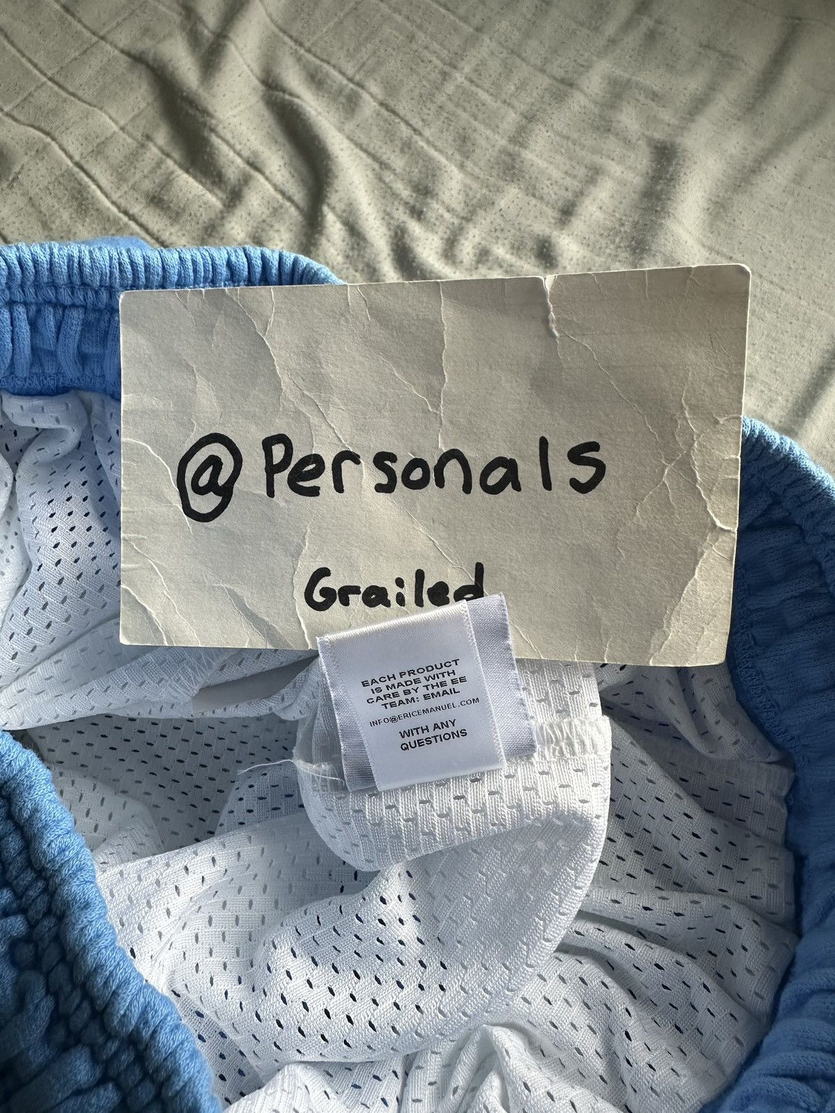 Eric Emanuel × NCAA Eric Emanuel North Carolina Double Layer Shorts Medium Size US 32 / EU 48 - 11 Thumbnail