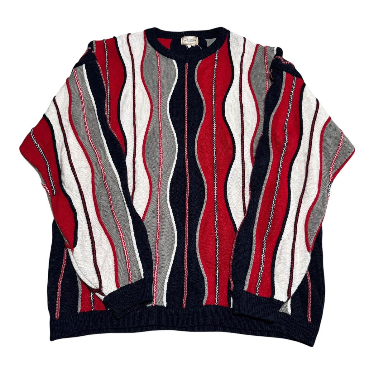 Vintage Delf Sweater 3D Knit Coogi Style Acrylic Sweater Adult 2XL Size US XXL / EU 58 / 5 - 1 Thumbnail